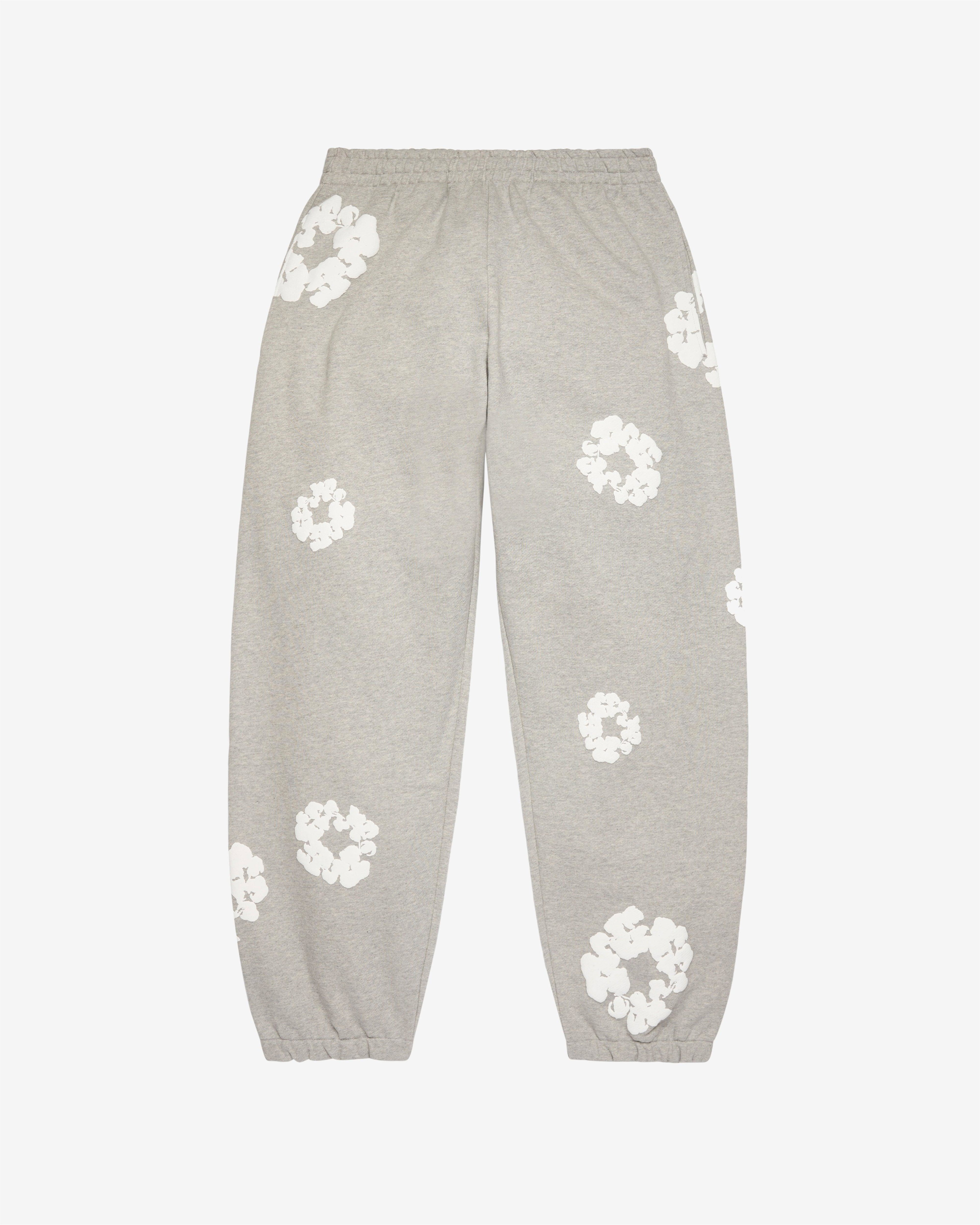 Denim Tears - Men's Cotton Wreath Sweatpant - (Grey) by DENIM TEARS