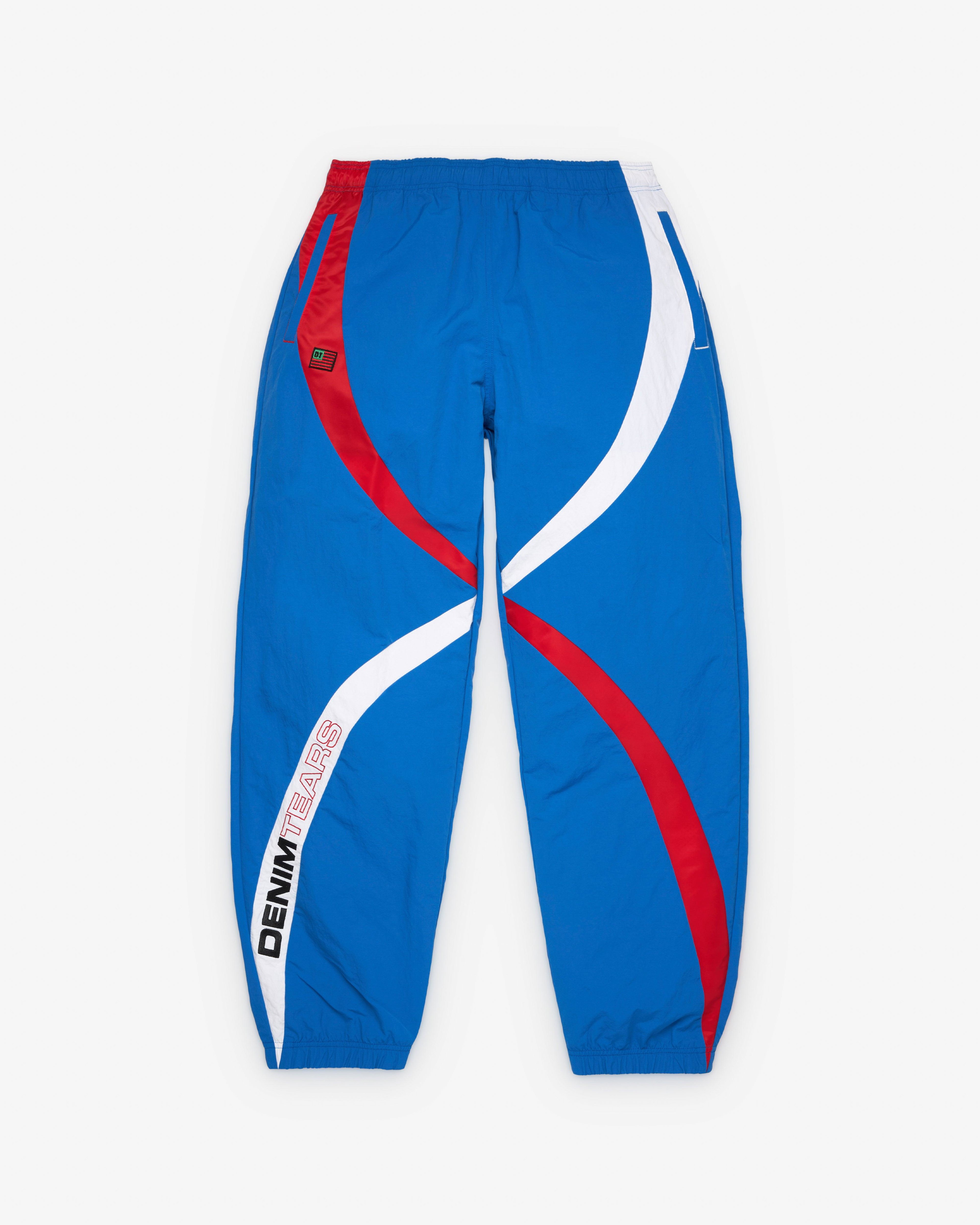 Denim Tears - Men's Cuba Stripe Track Pant - (Blue) by DENIM TEARS