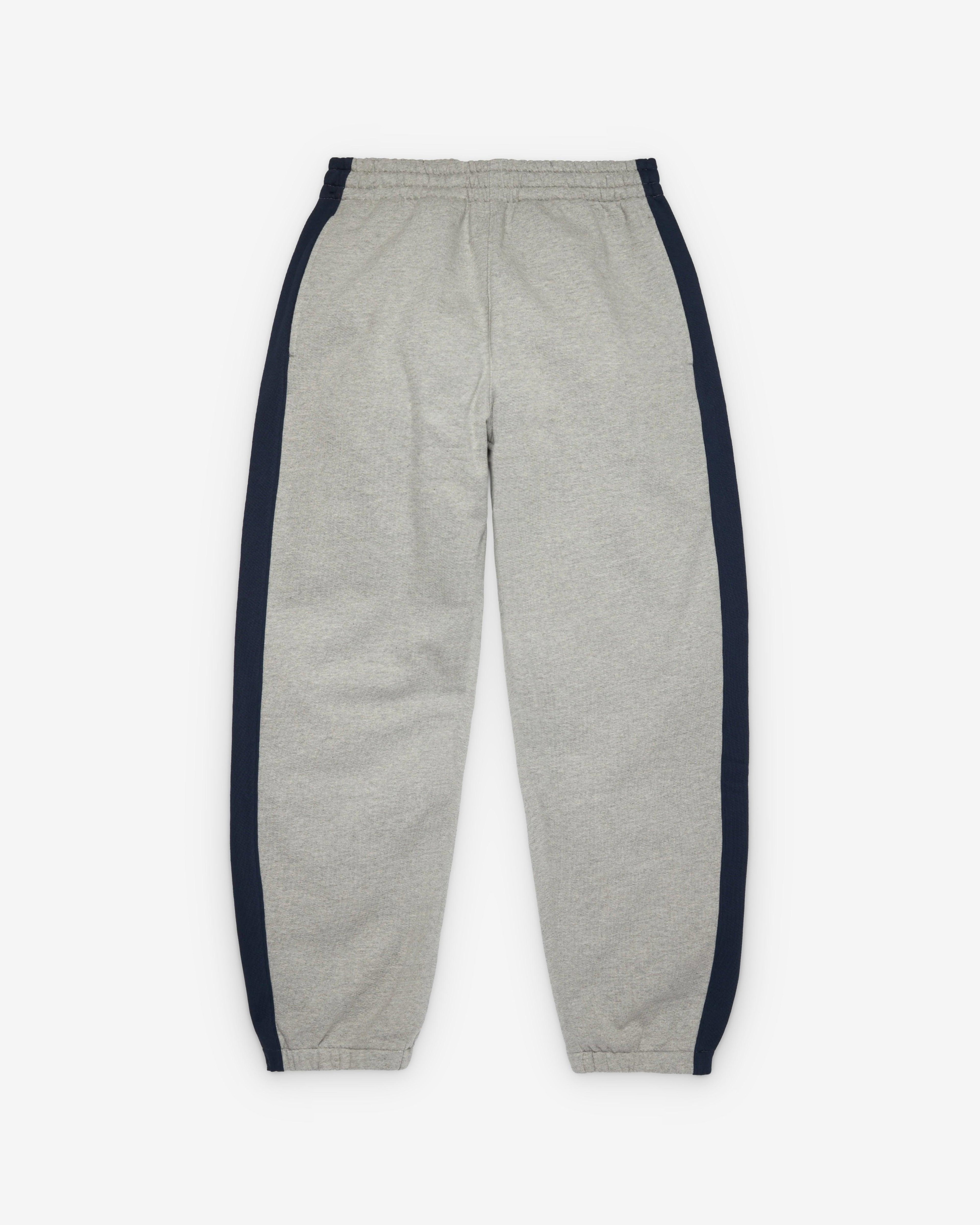 Denim Tears - Men's DT Stripe Open Hem Sweatpants - (Grey) by DENIM TEARS