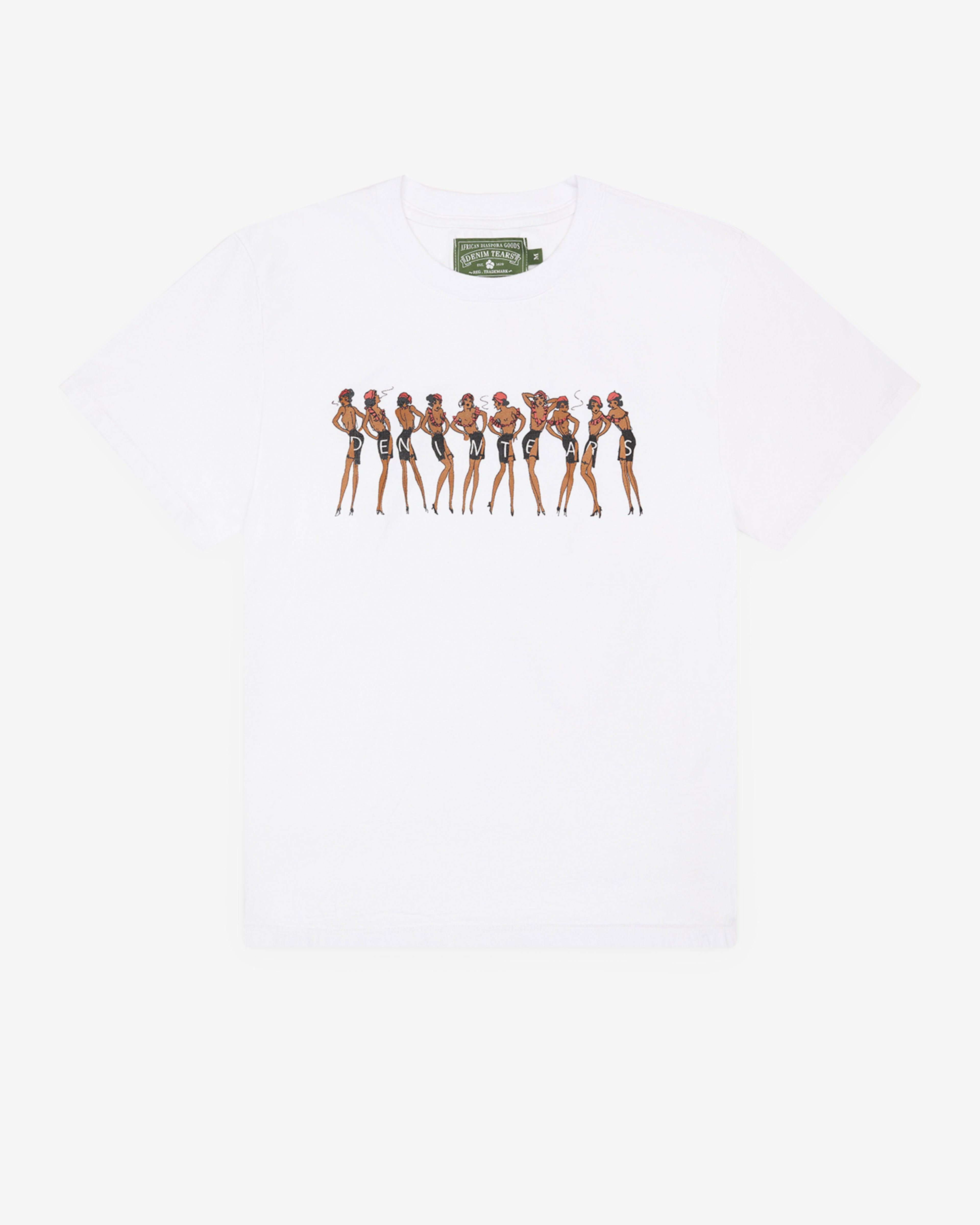 Denim Tears - Men's Dancer Tee - (White) by DENIM TEARS