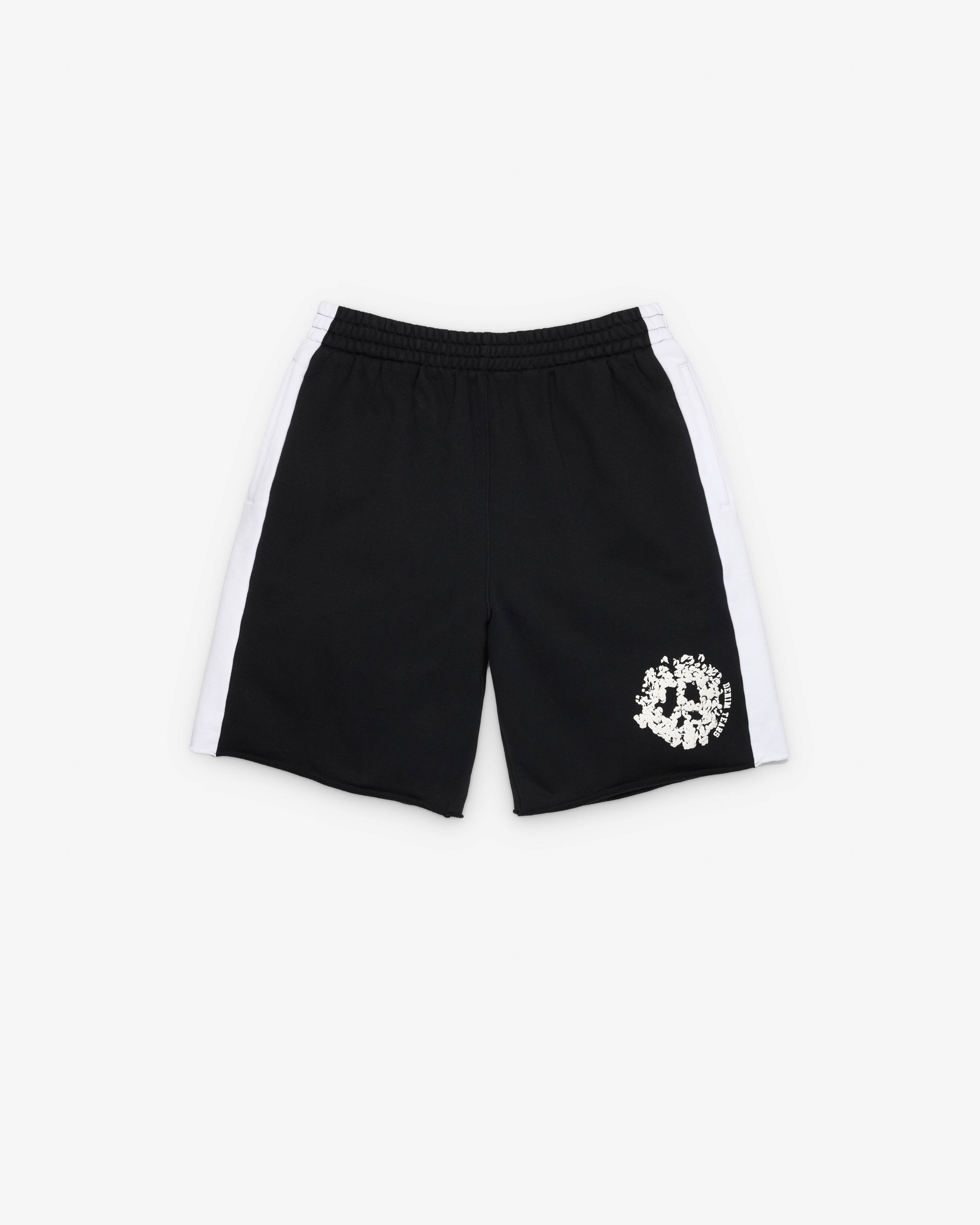 Denim Tears - Men's Denim U Paneled Sweatshort - (Black) by DENIM TEARS