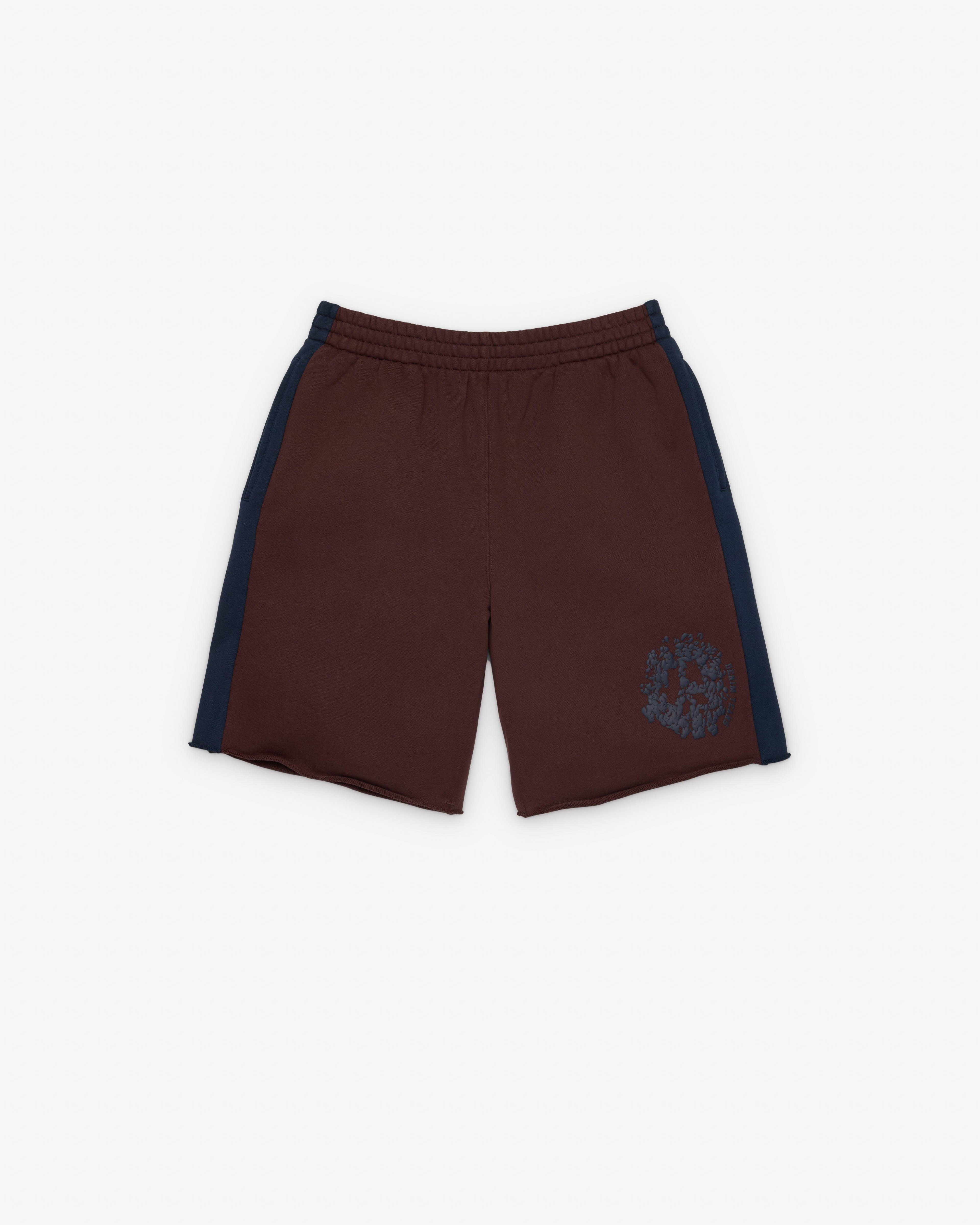 Denim Tears - Men's Denim U Paneled Sweatshort - (Brown) by DENIM TEARS