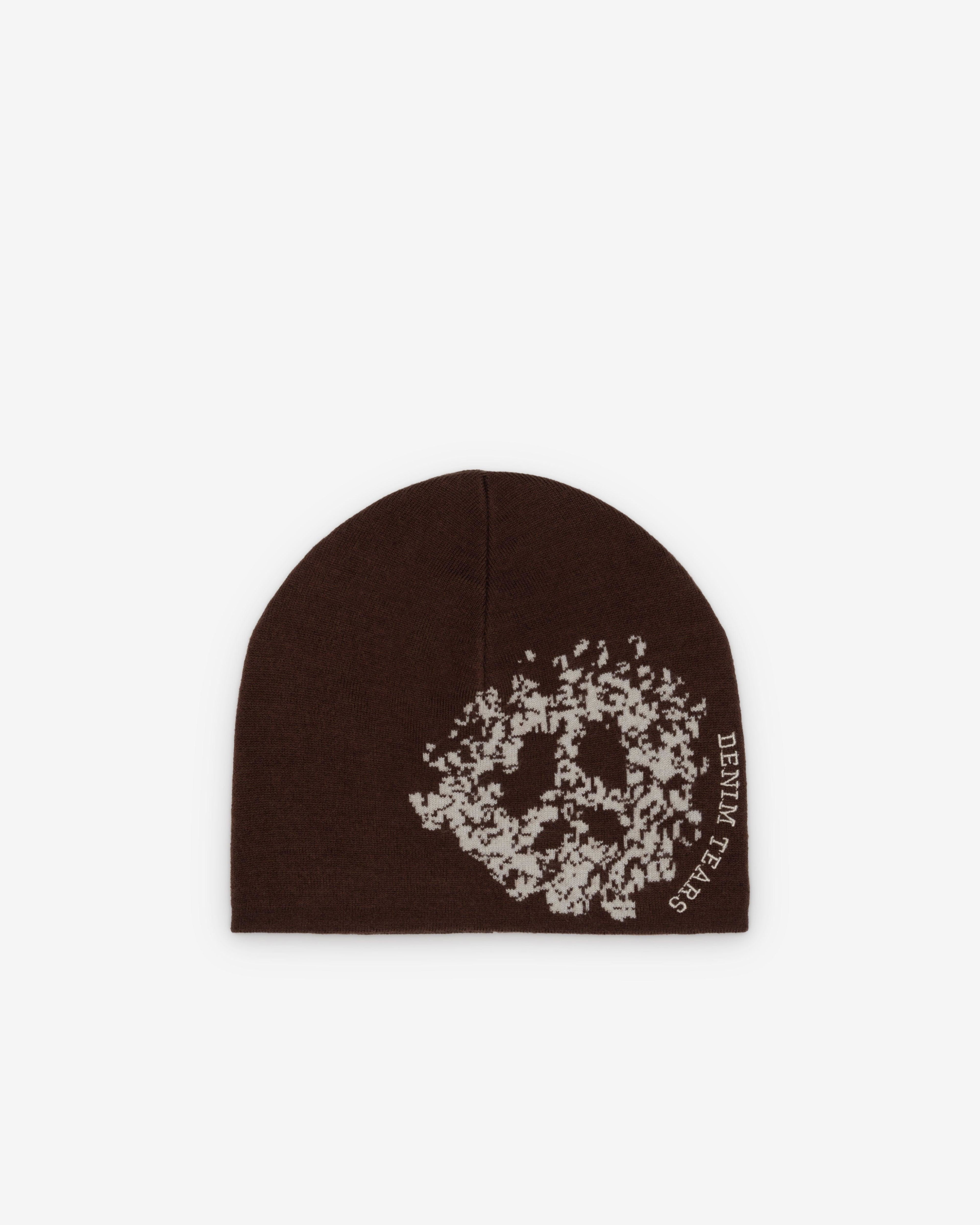 Denim Tears - Men's Denim University Beanie - (Brown) by DENIM TEARS