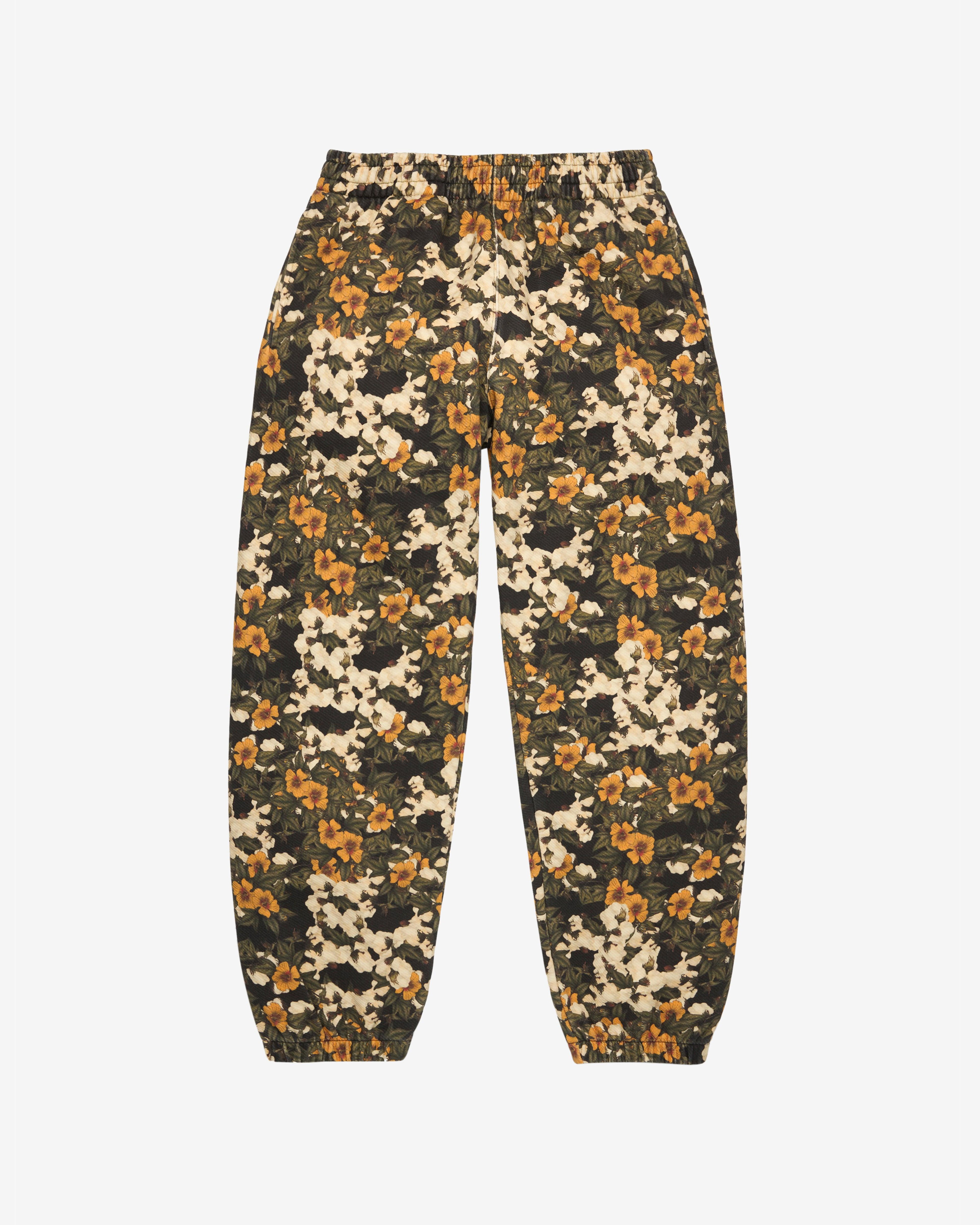 Denim Tears - Men's Floral Wreath Sweatpant- (Green / Yellow) by DENIM TEARS