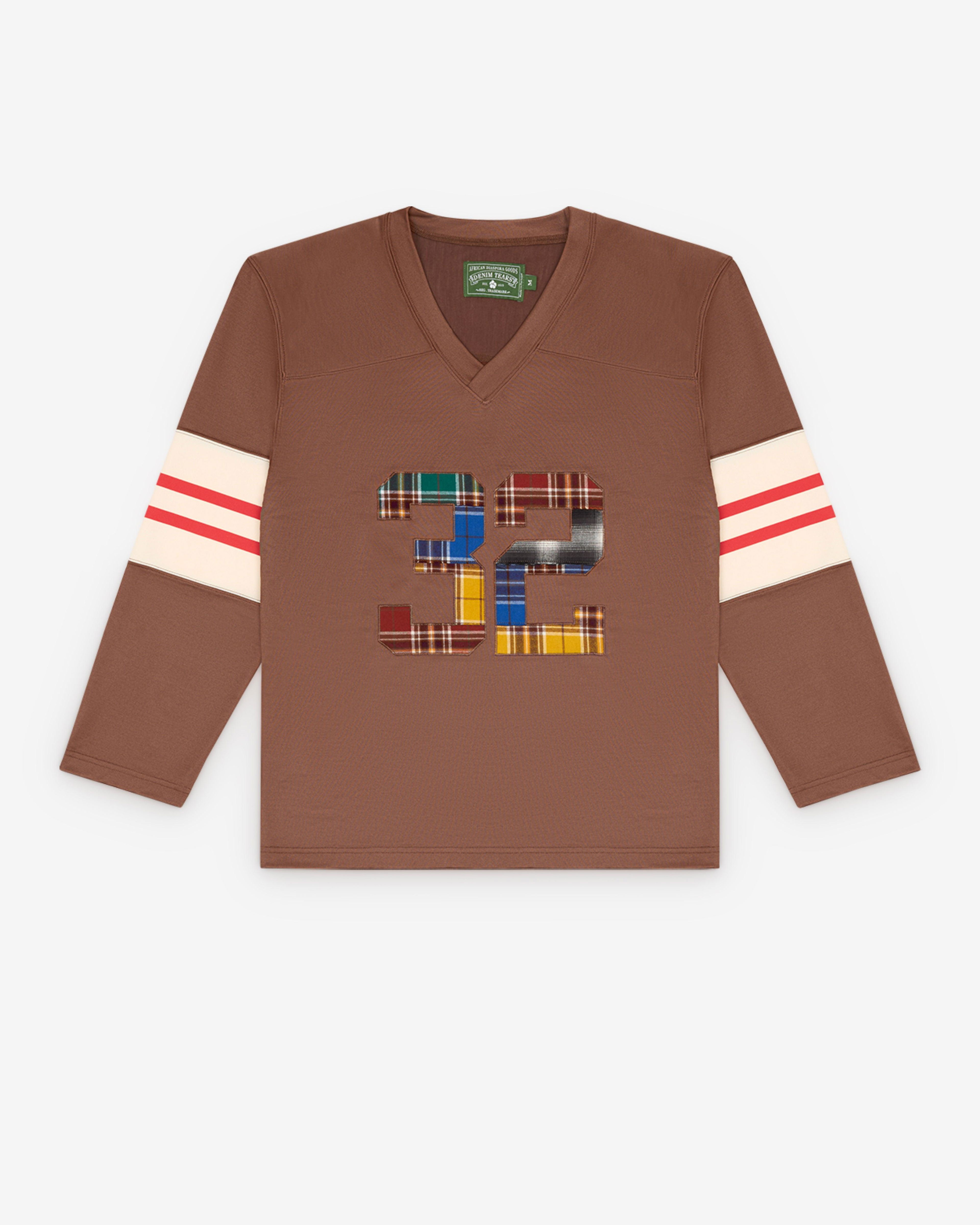 Denim Tears - Men's JB Football Jersey - (Brown) by DENIM TEARS