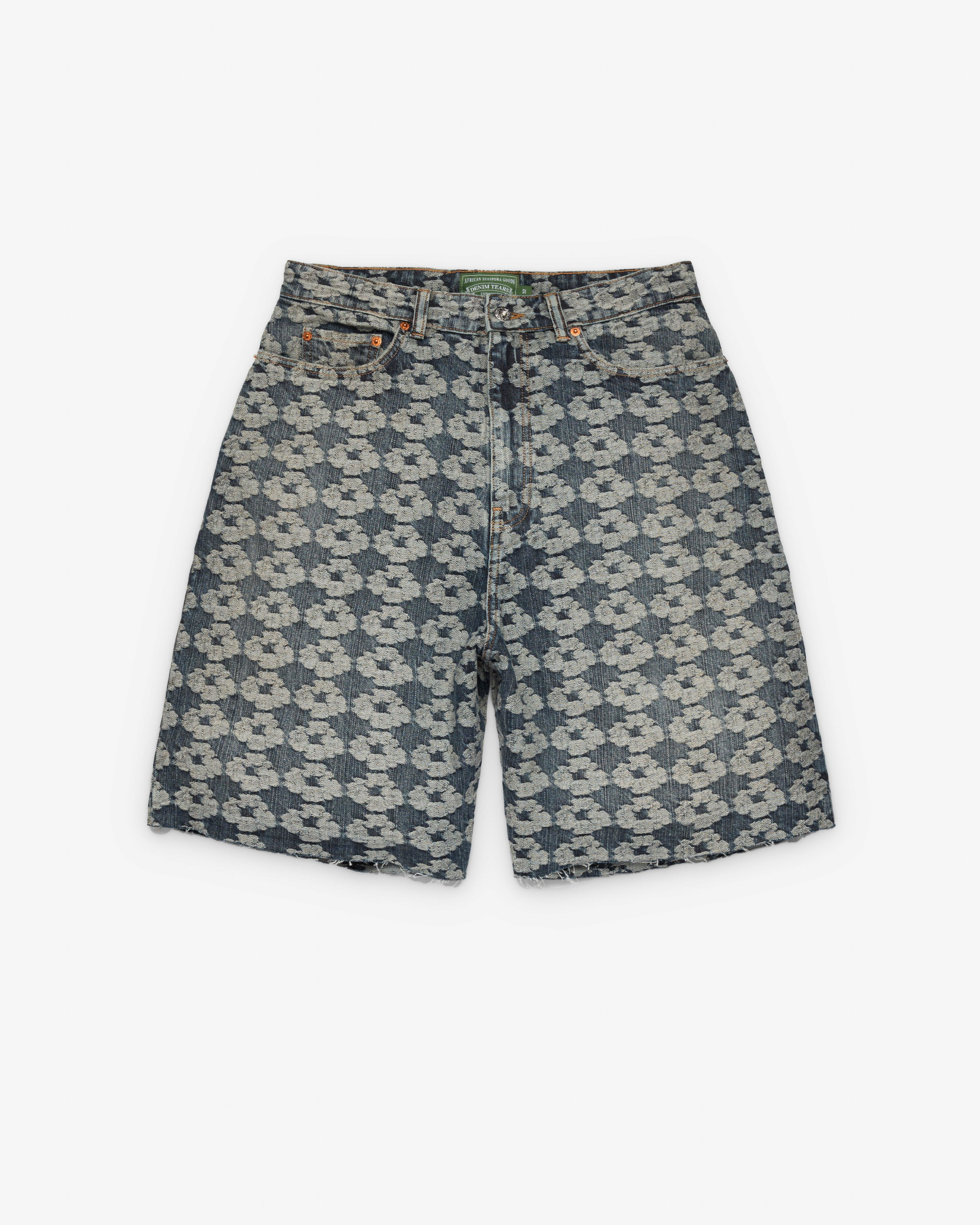 Denim Tears - Men's Jacquard Wreath Denim Short - (Jacquard) by DENIM TEARS
