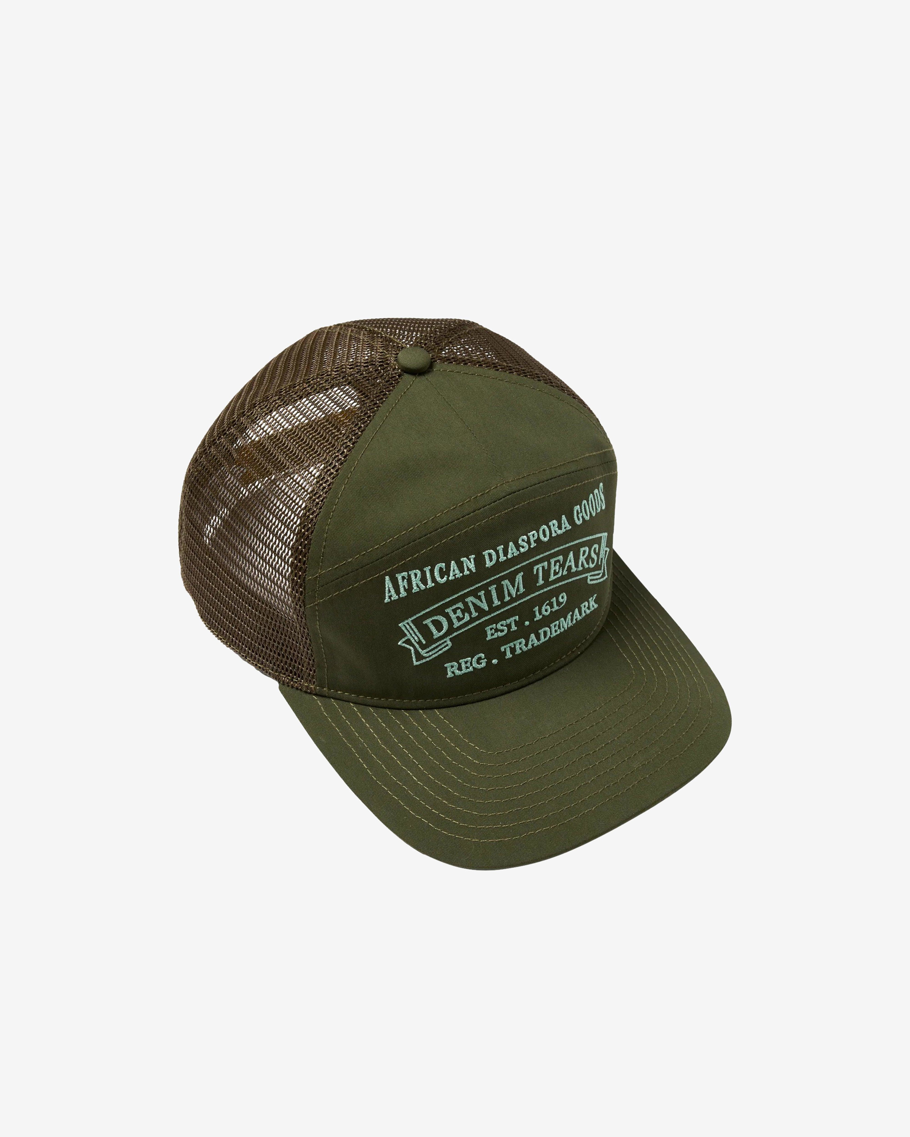 Denim Tears - Men's Libertas Patch Ranger Cap - (Green) by DENIM TEARS