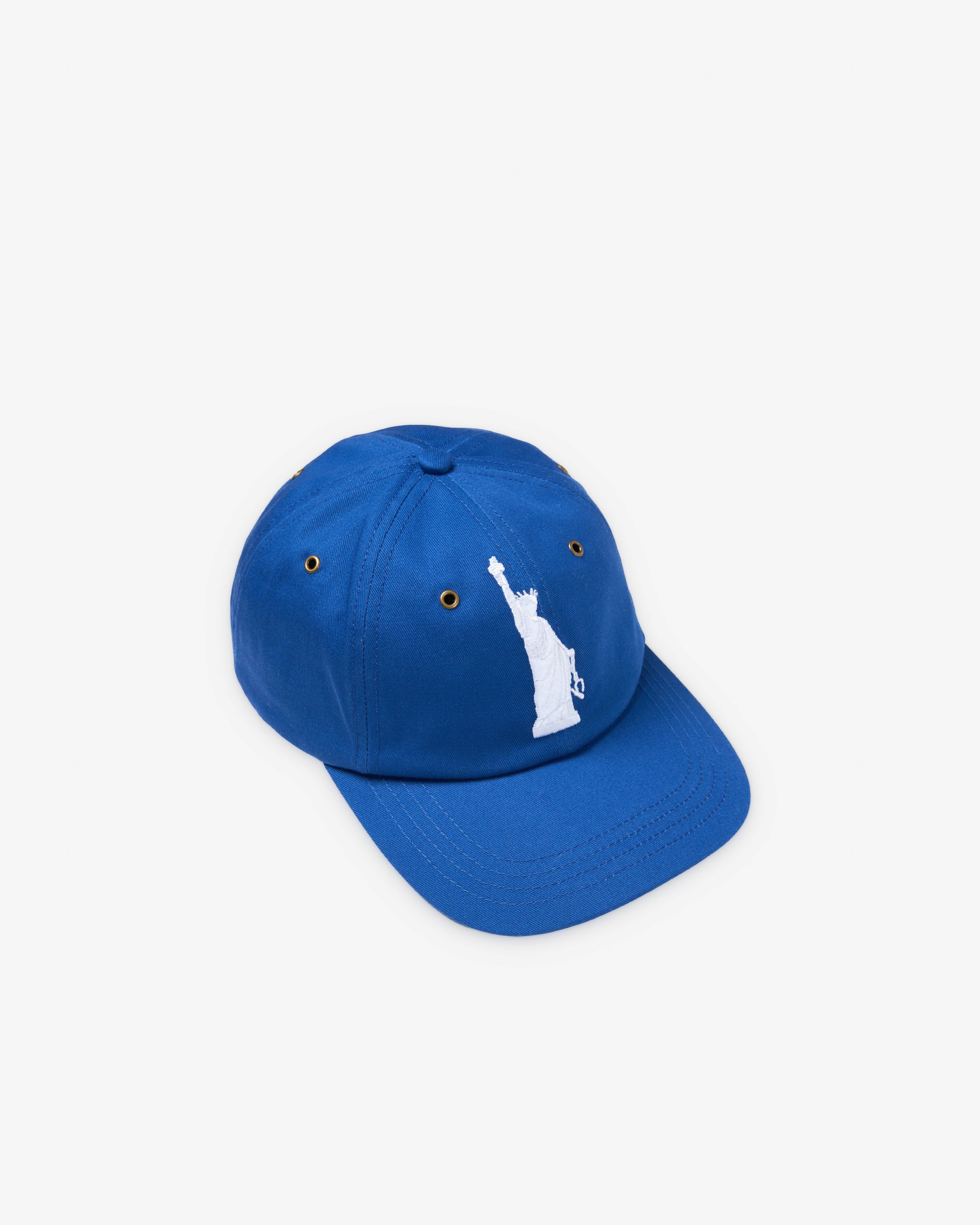 Denim Tears - Men's Liberty 1886 Cap - (Blue) by DENIM TEARS