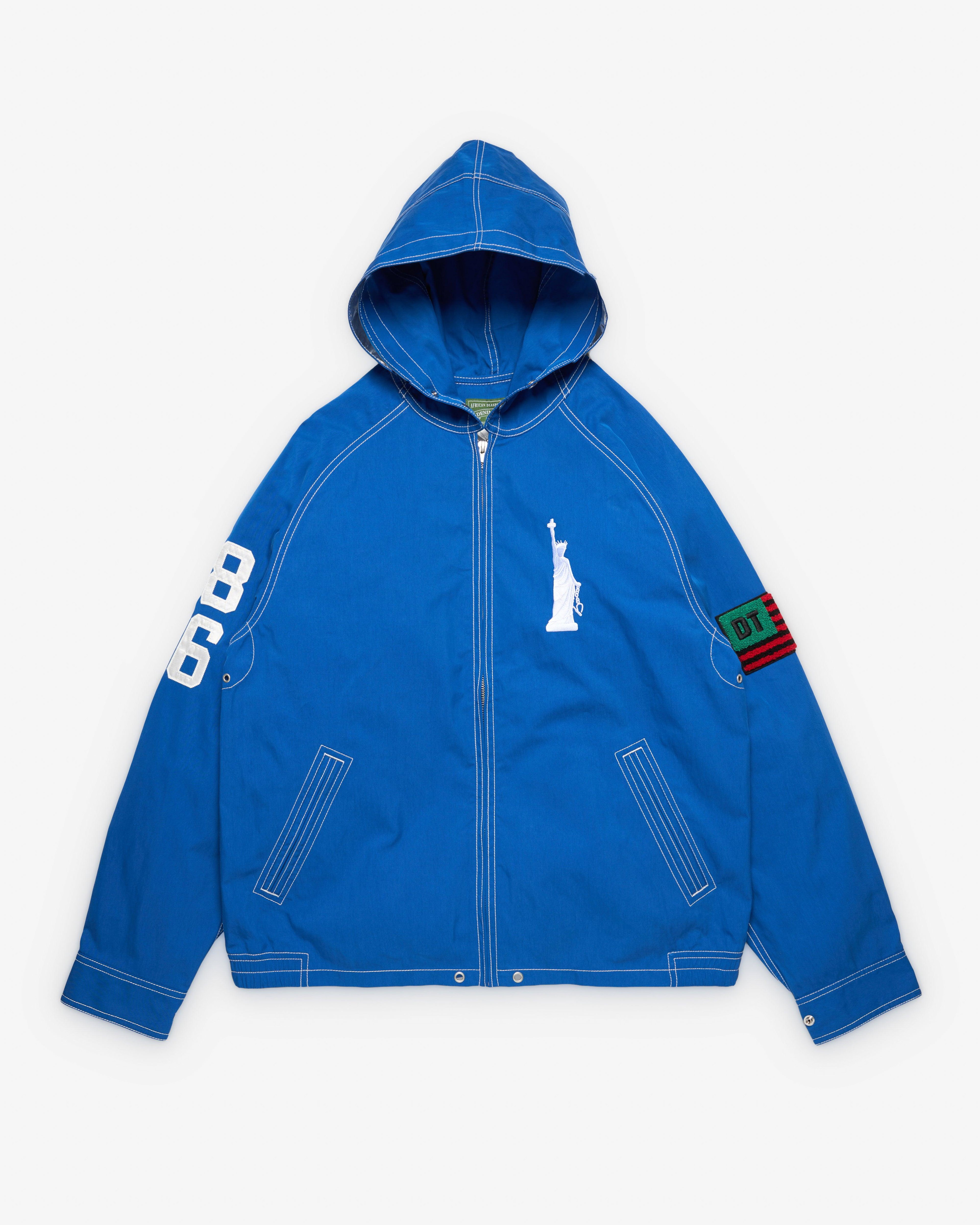 Denim Tears - Men's Liberty Zip Jacket - (Blue) by DENIM TEARS