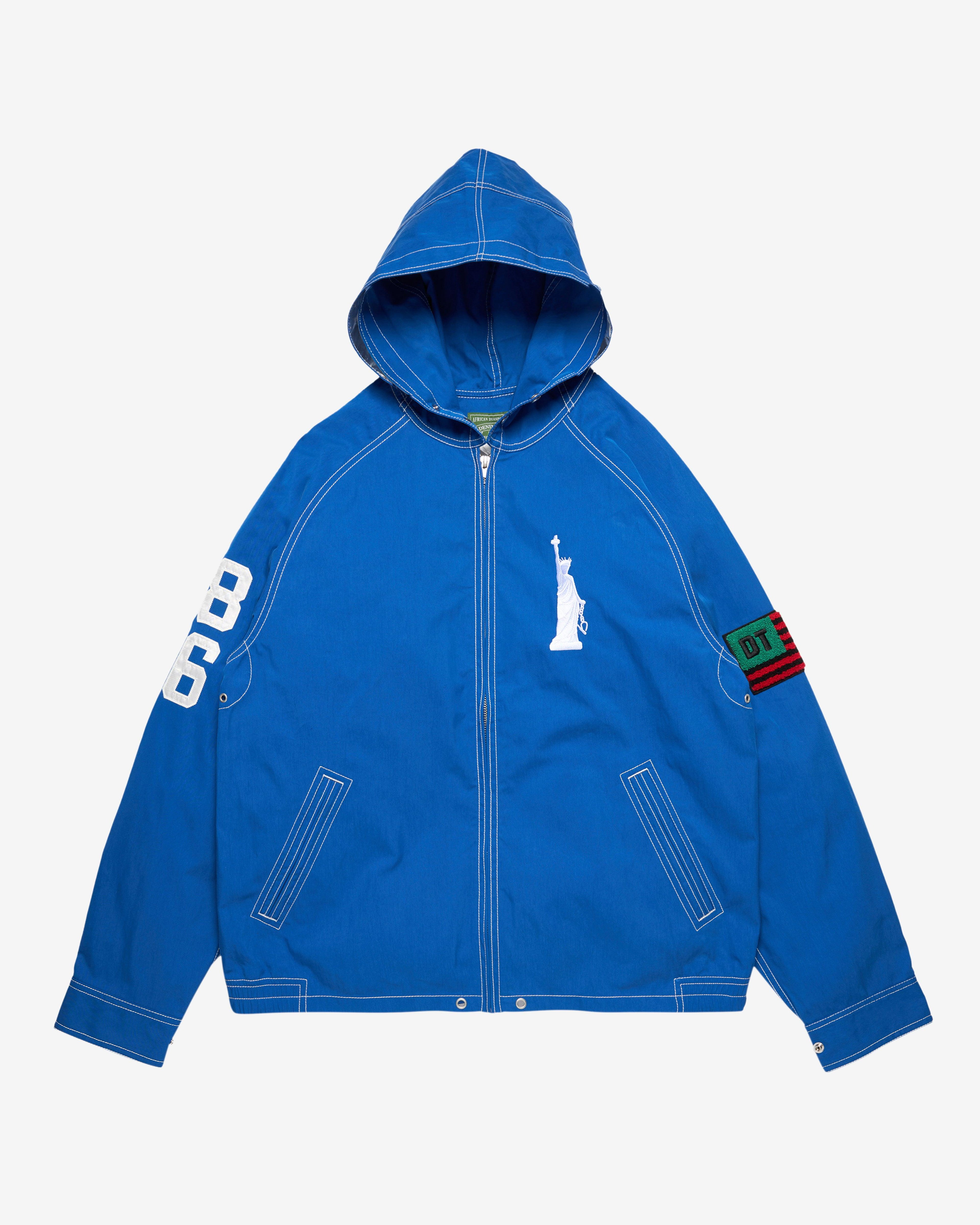 Denim Tears - Men's Liberty Zip Jacket - (Blue) by DENIM TEARS