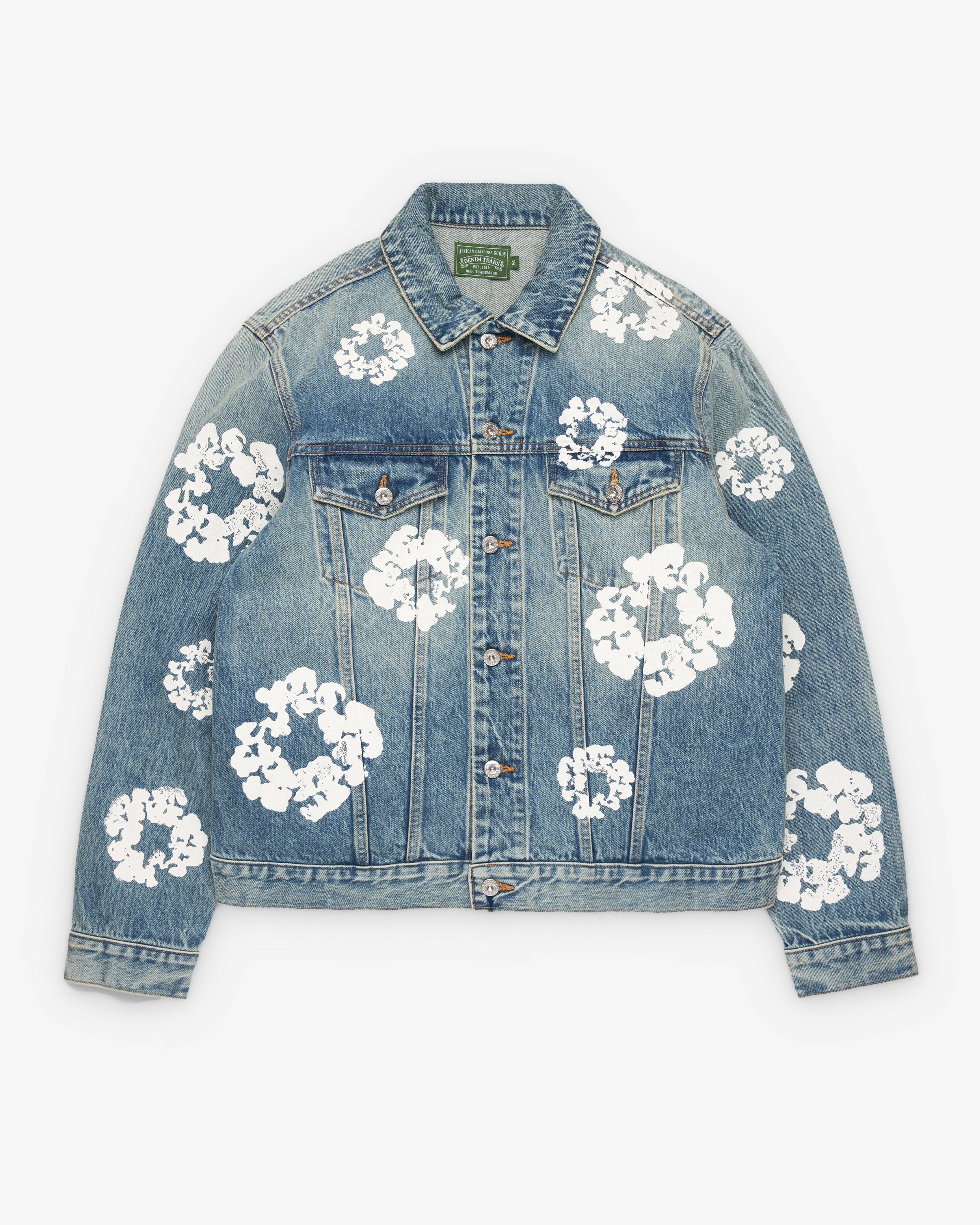 Denim Tears - Men's Light Wash Denim Jacket - (Light Wash) by DENIM TEARS