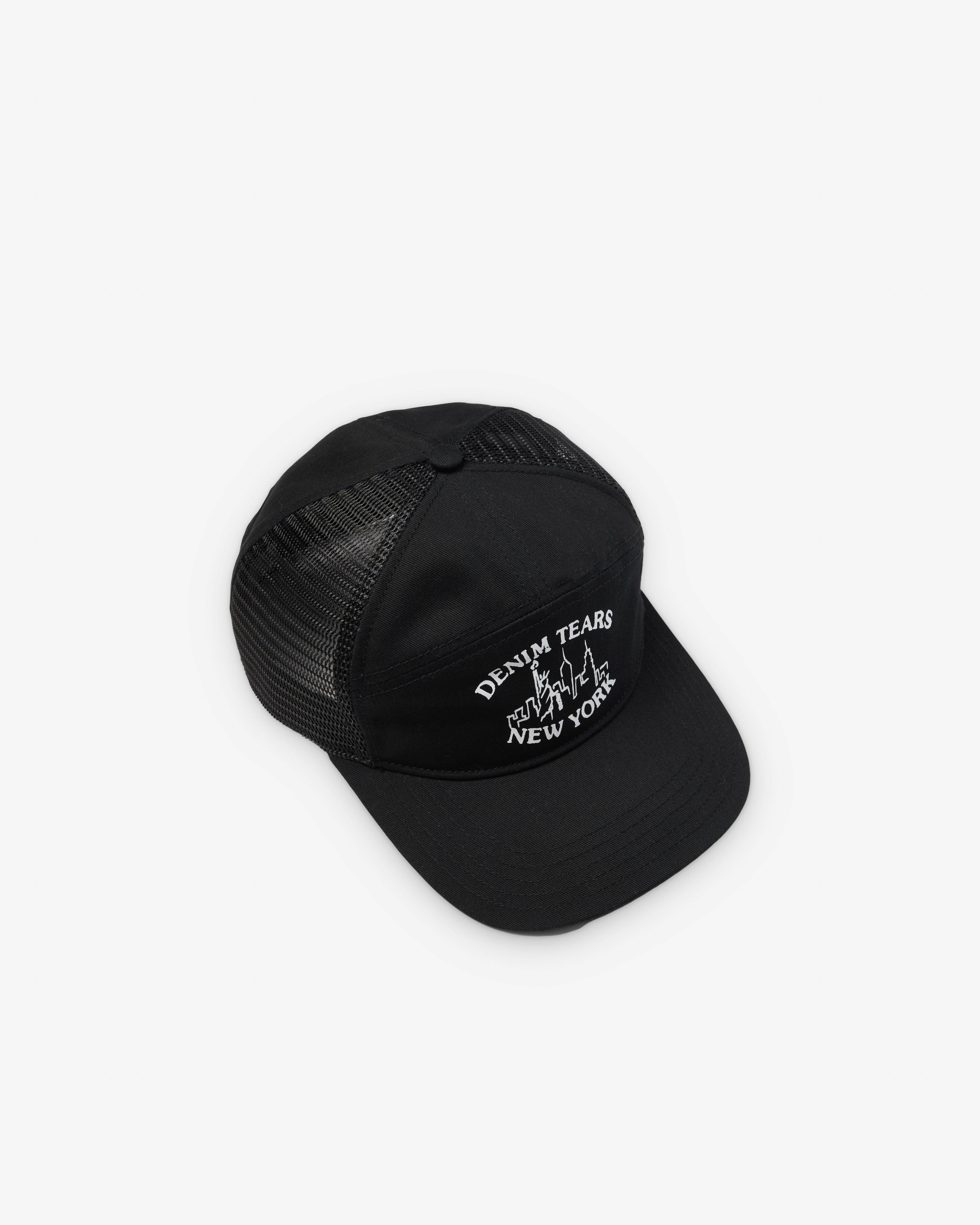 Denim Tears - Men's Logo Cap - (Black) by DENIM TEARS