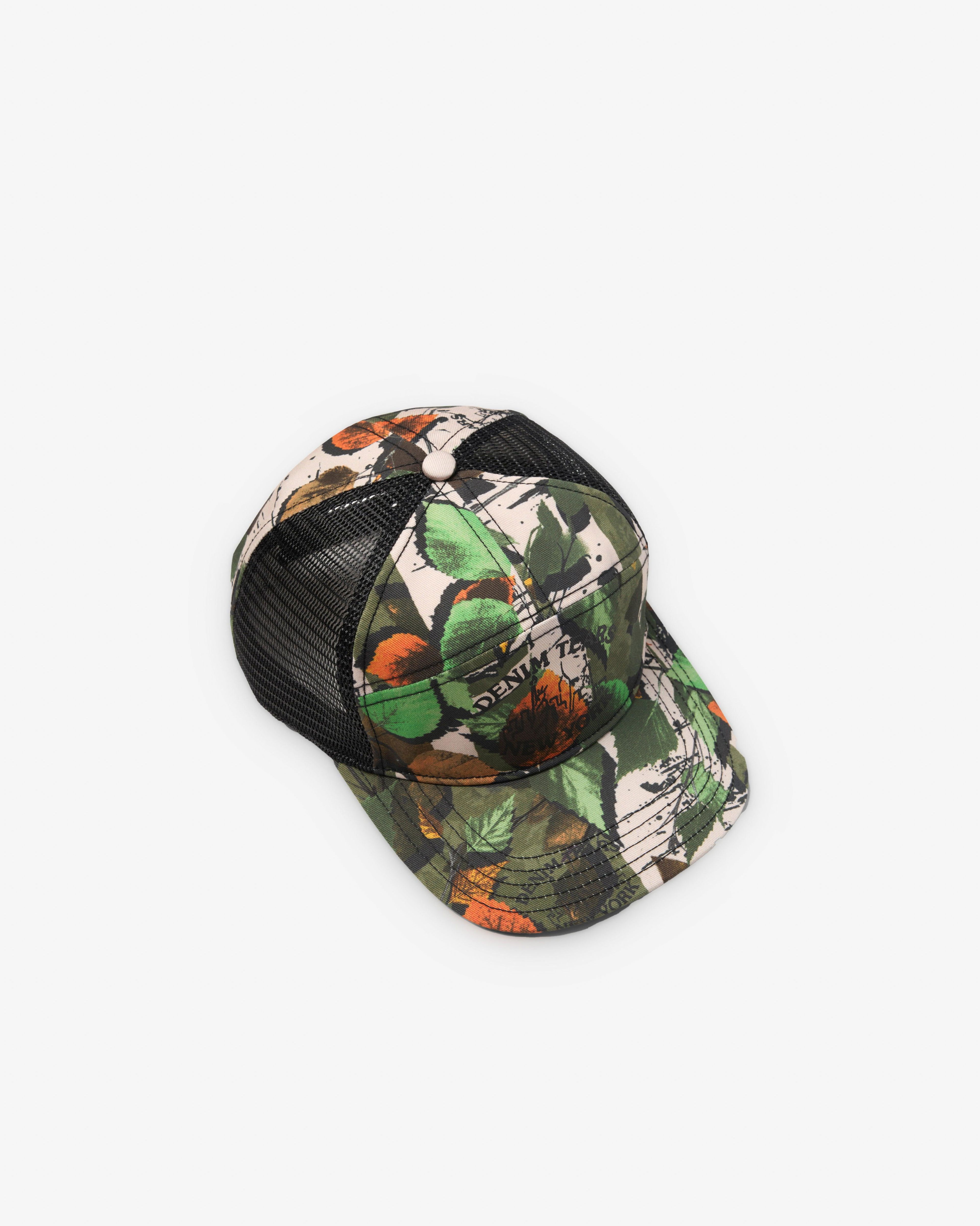 Denim Tears - Men's Logo Cap - (Camo) by DENIM TEARS