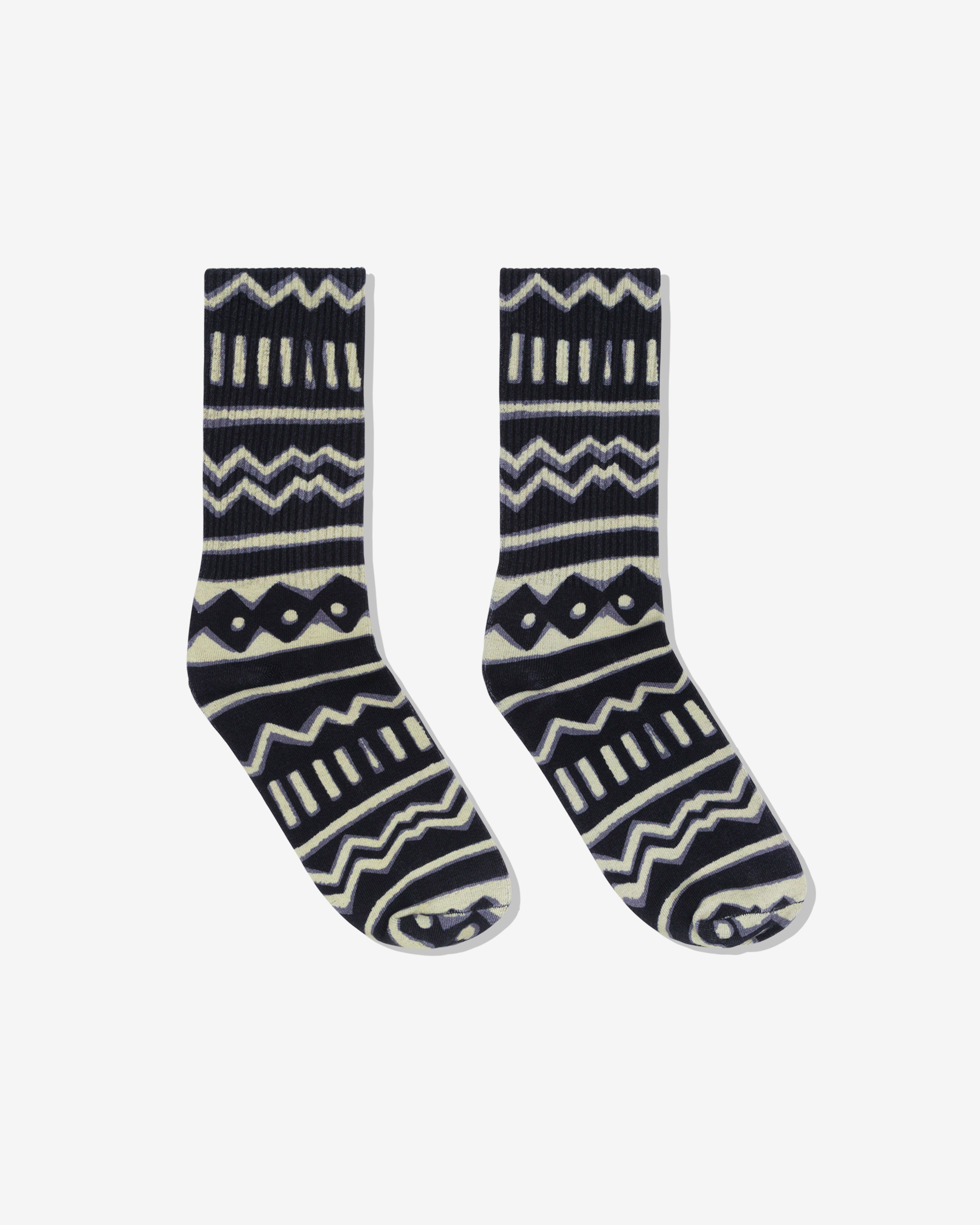 Denim Tears - Men's Mudcloth Socks - (Storm/Multi) by DENIM TEARS
