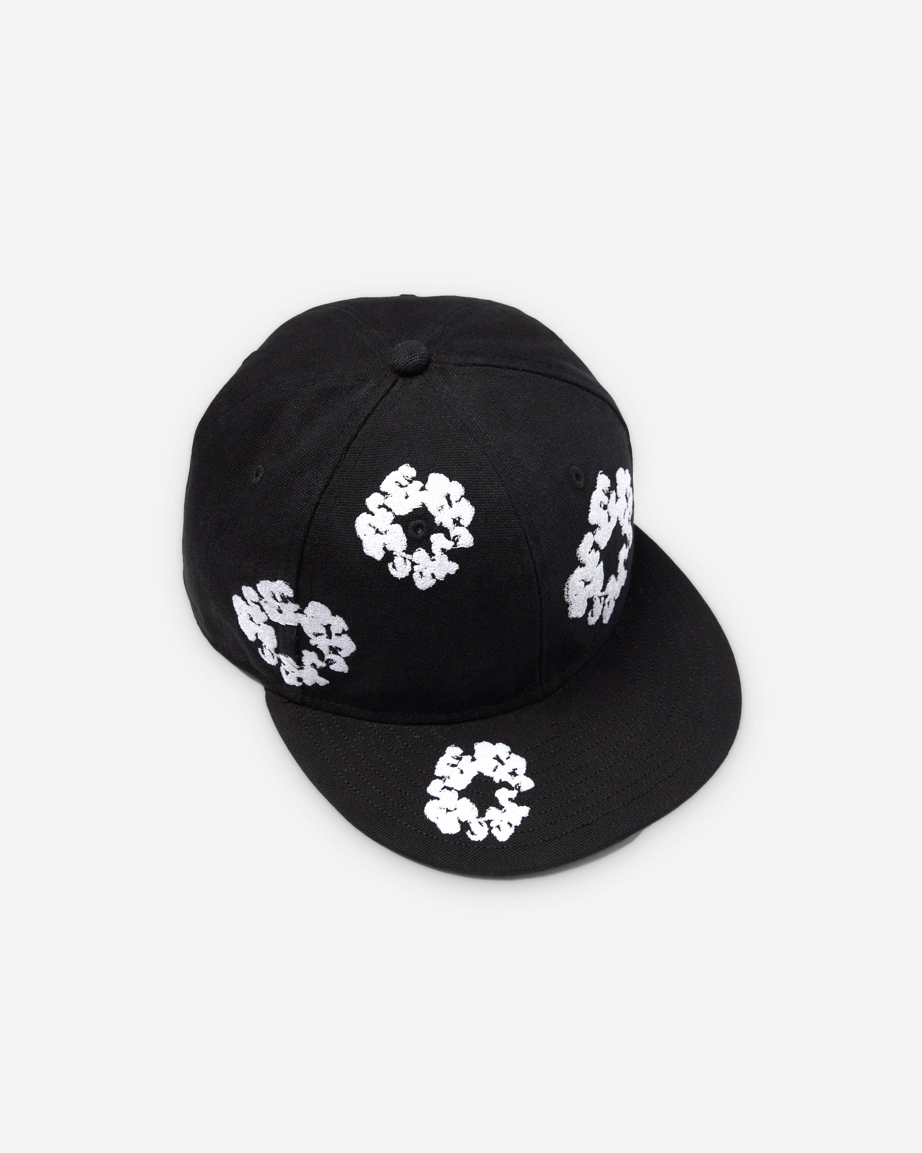 Denim Tears - Men's New Era Cotton Wreath 59/50 Fitted Cap - (Black) by DENIM TEARS