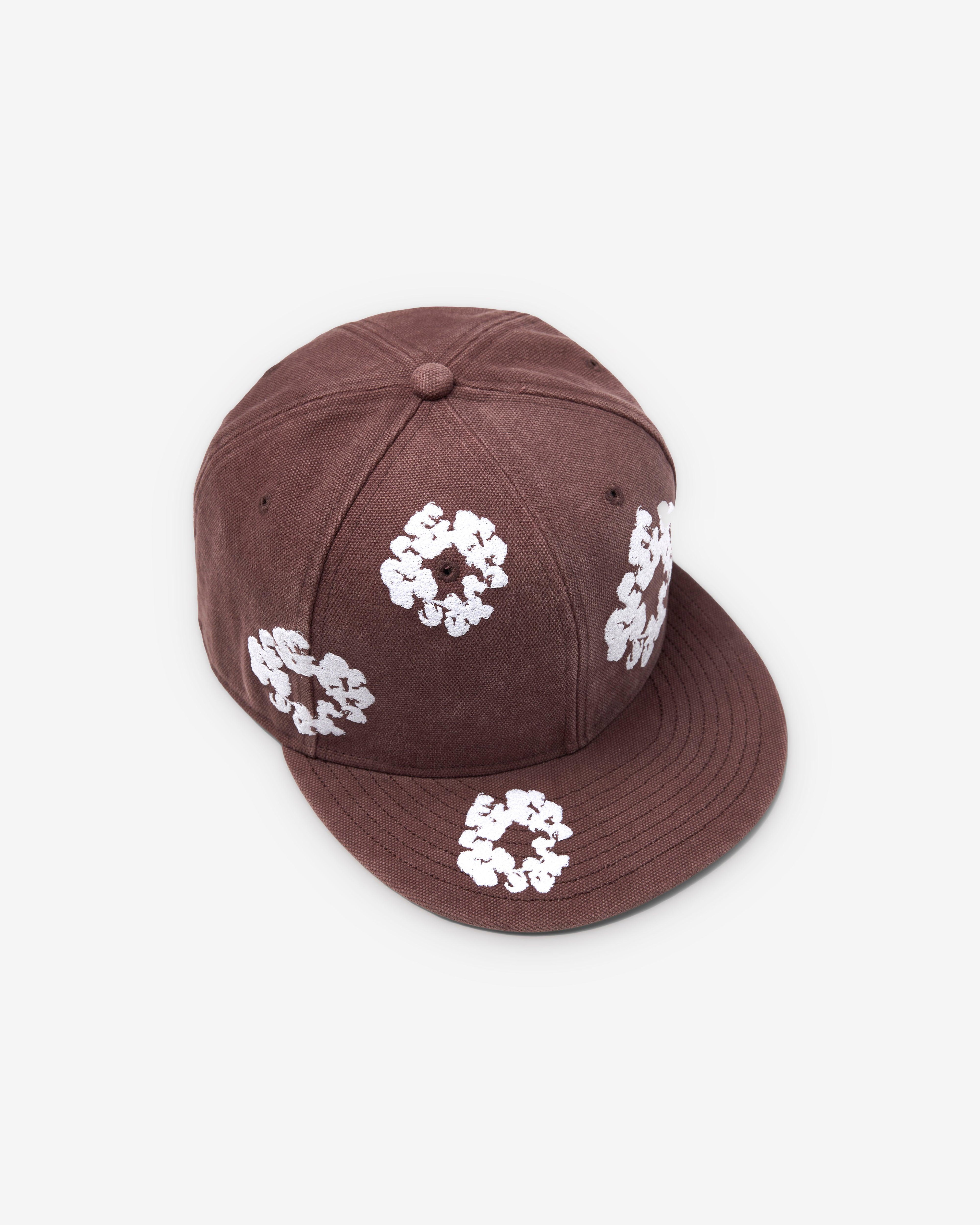 Denim Tears - Men's New Era Cotton Wreath 59/50 Fitted Cap - (Brown) by DENIM TEARS