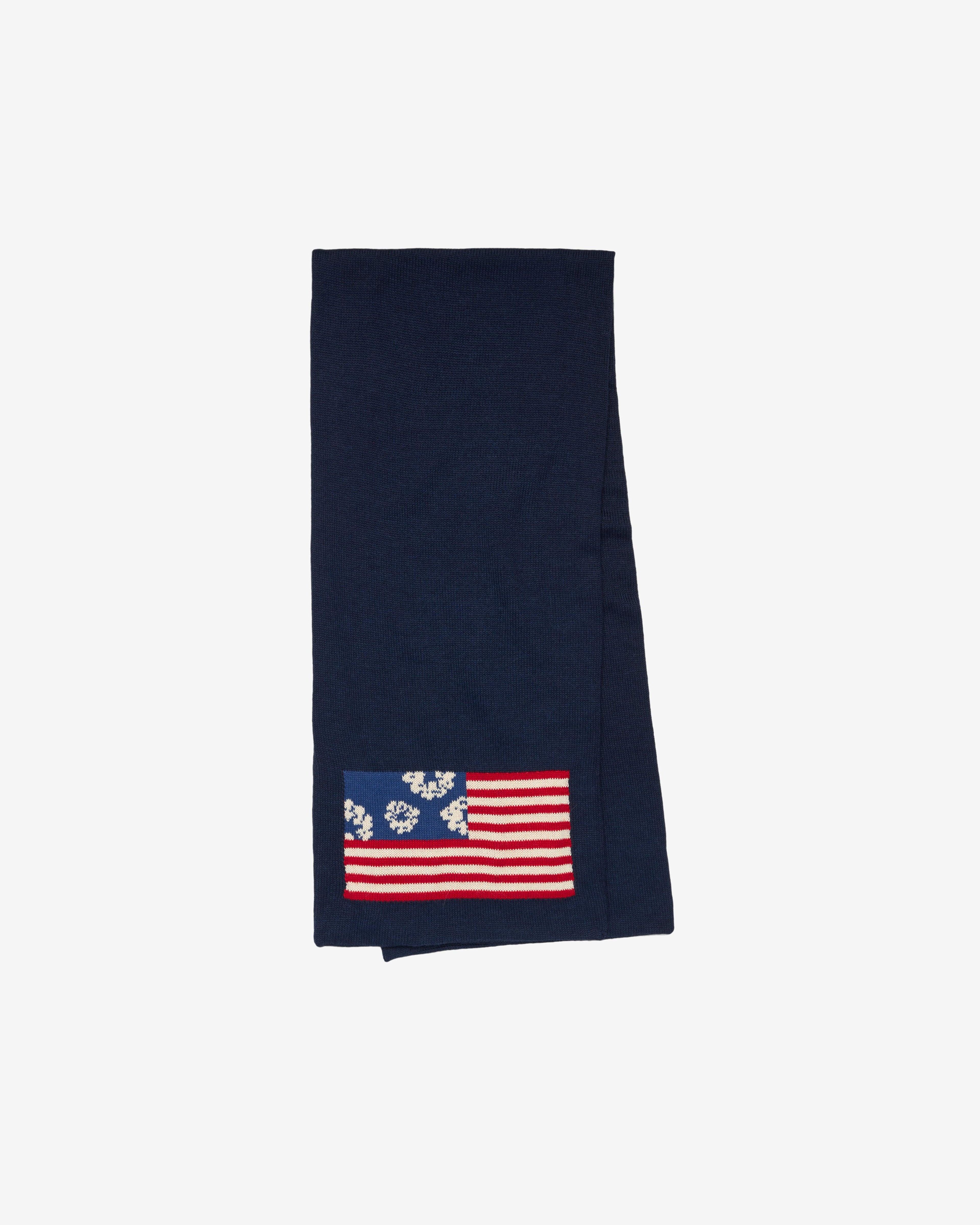 Denim Tears - Men's Pan African Flag Scarf - (Navy) by DENIM TEARS