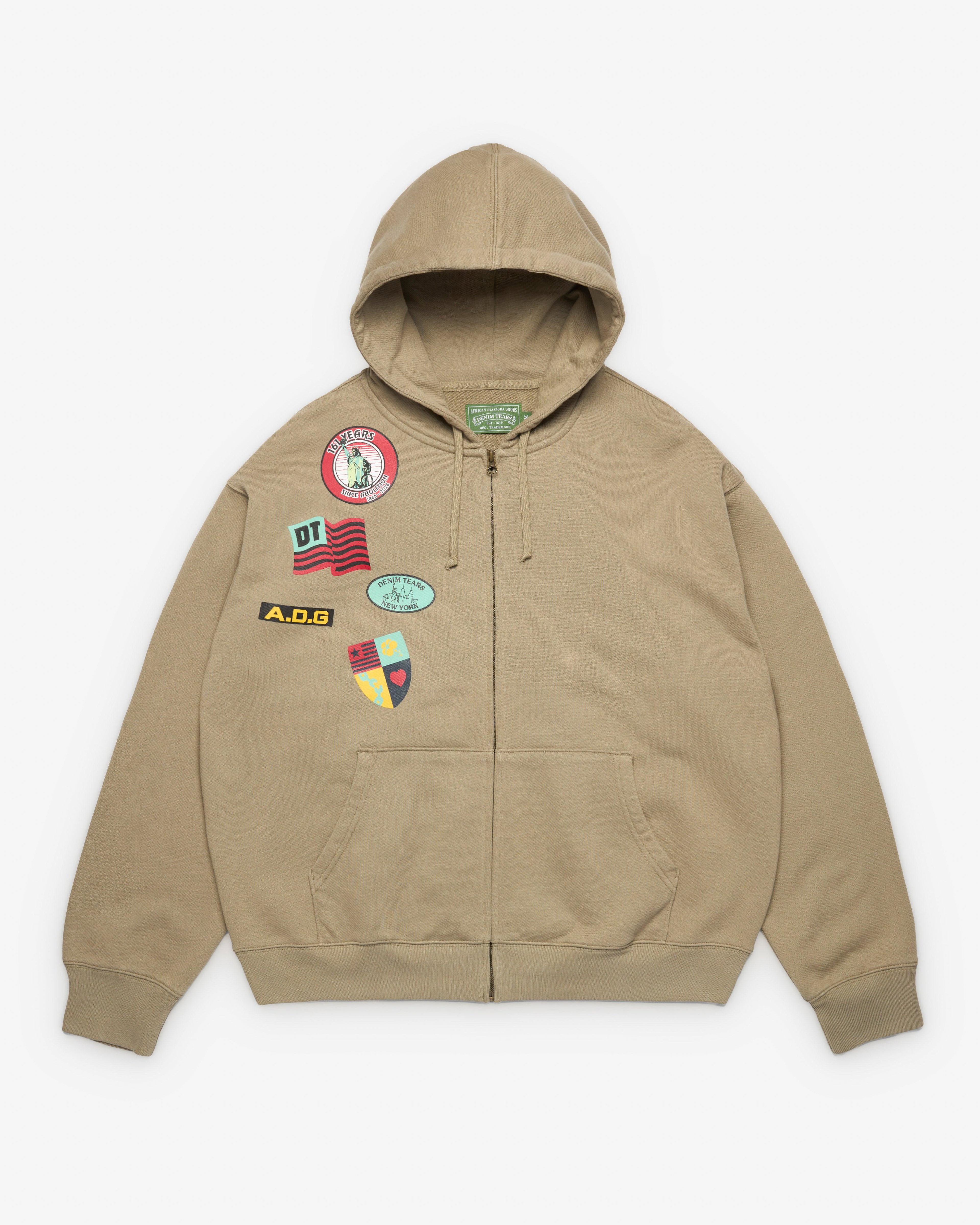 Denim Tears - Men's Ranger Patches Hoodie - (Military) by DENIM TEARS