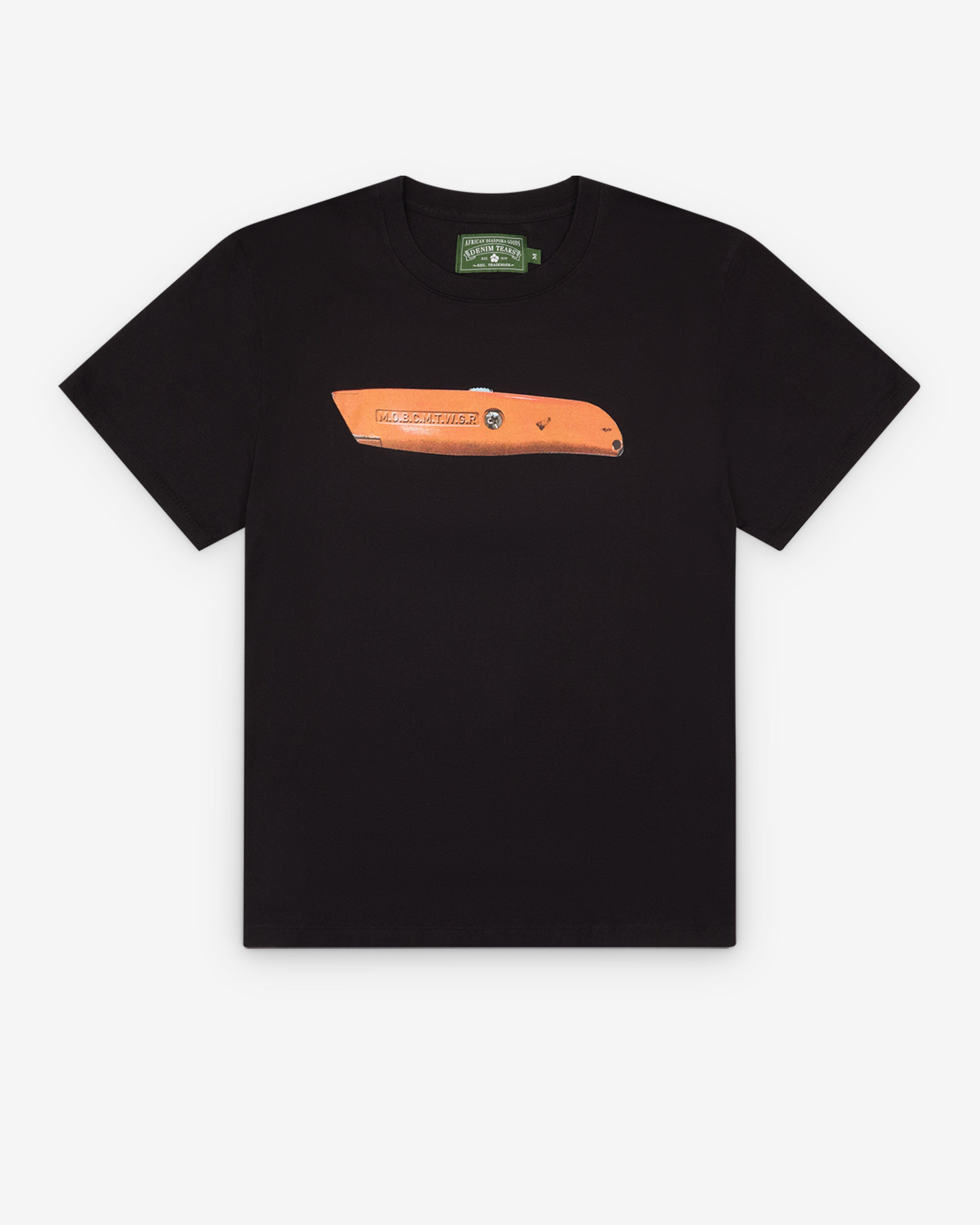 Denim Tears - Men's Razor Tee - (Black) by DENIM TEARS