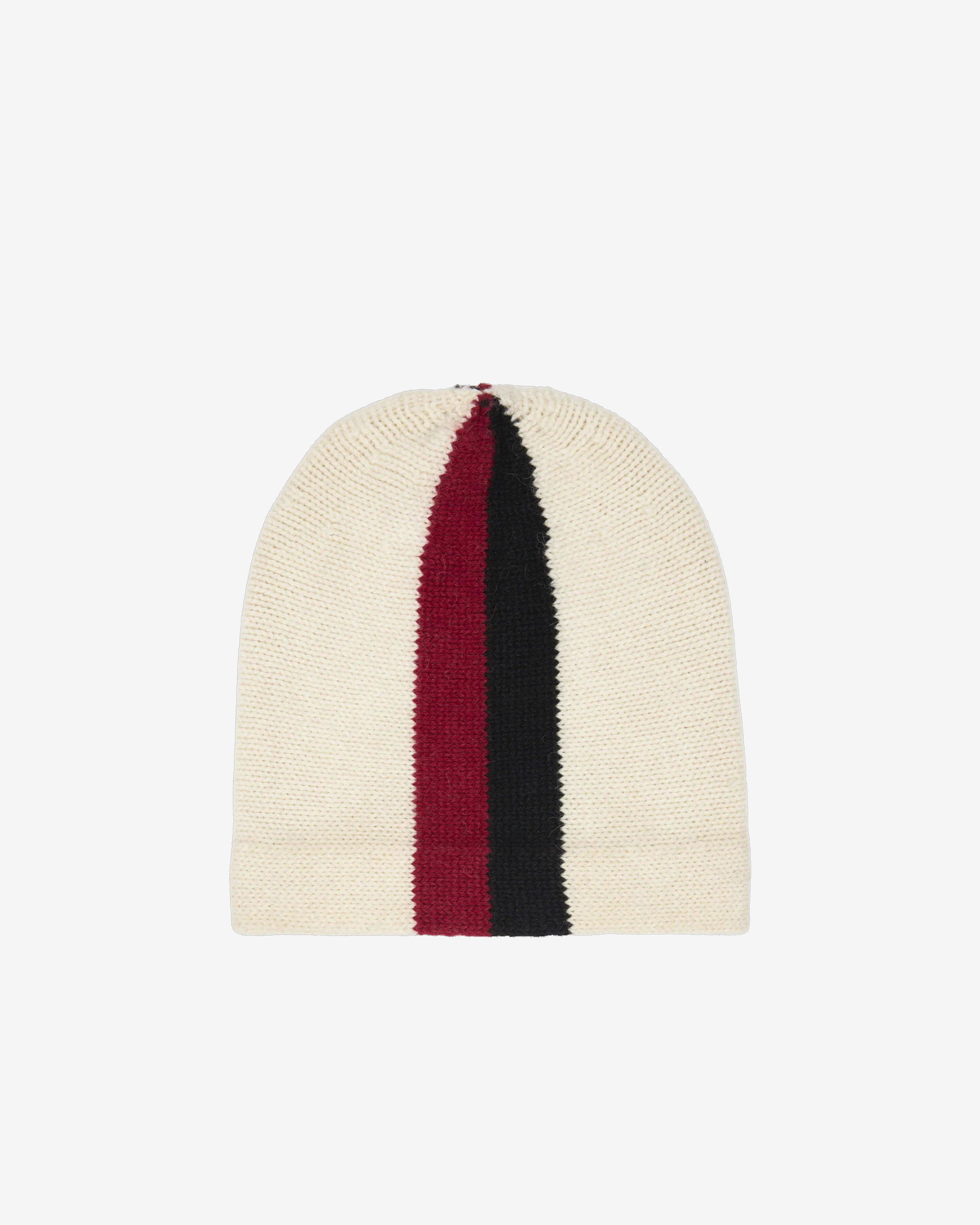 Denim Tears - Men's Seasonal RBG Beanie - (White/Red/Black) by DENIM TEARS