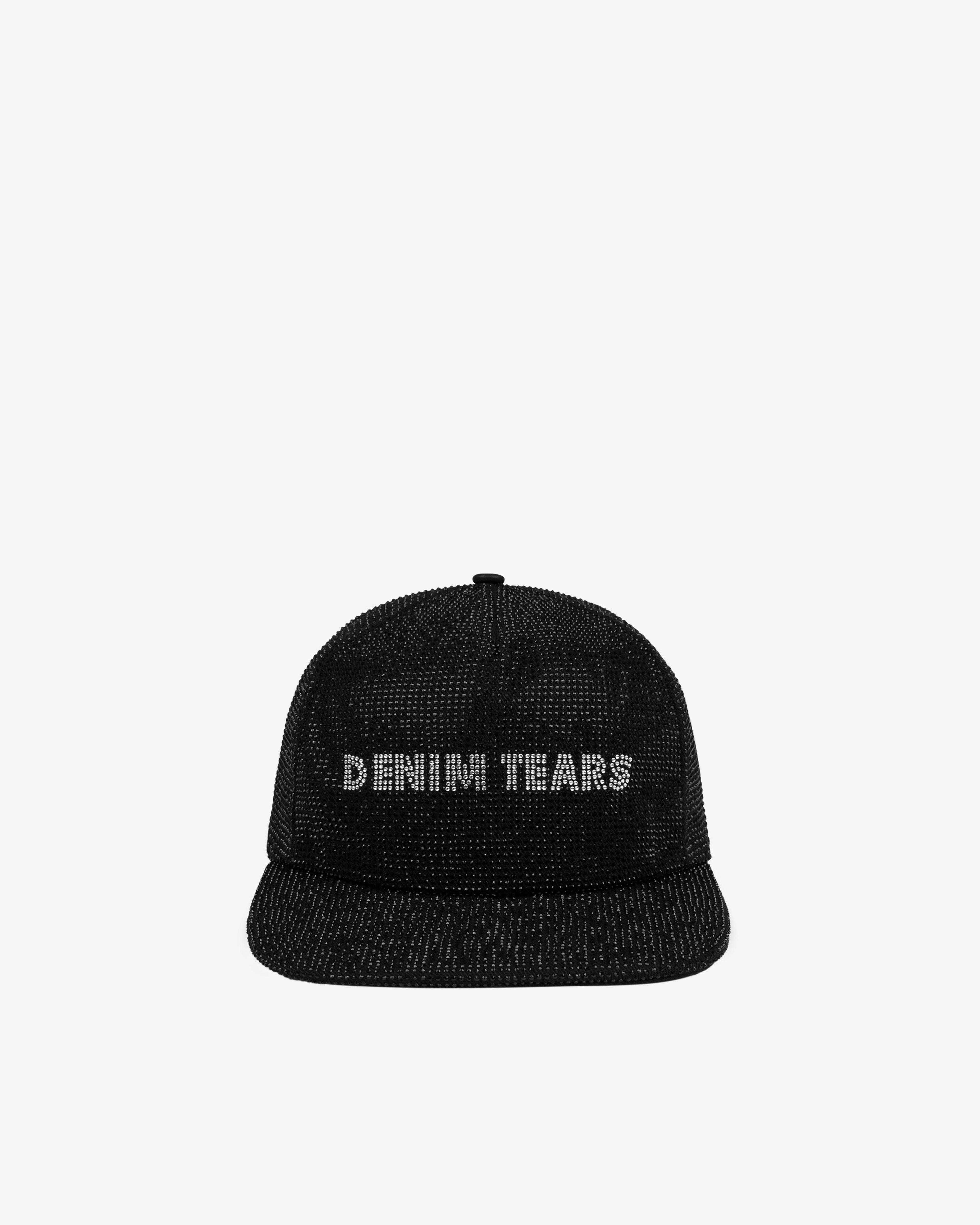 Denim Tears - Men's Strass Logo Cap - (Black) by DENIM TEARS