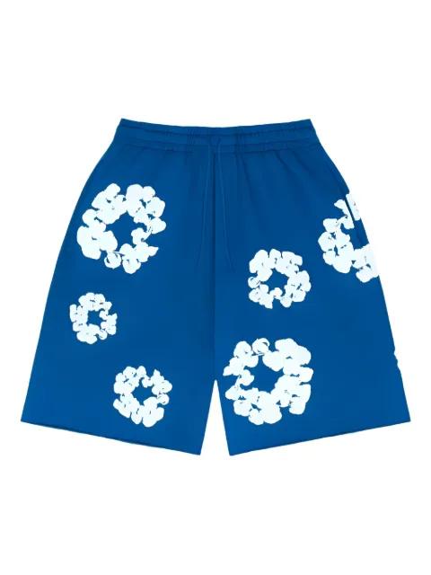 Denim Tears elasticated track shorts by DENIM TEARS