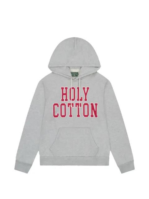 Holy Cotton slogan-print hoodie by DENIM TEARS