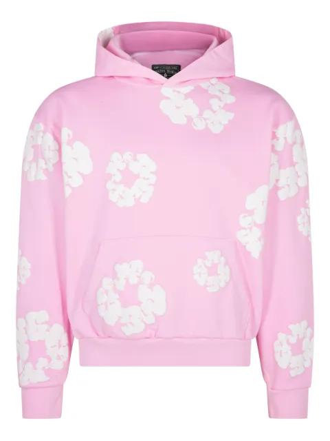 The Cotton Wreath "Powder Pink" hoodie by DENIM TEARS