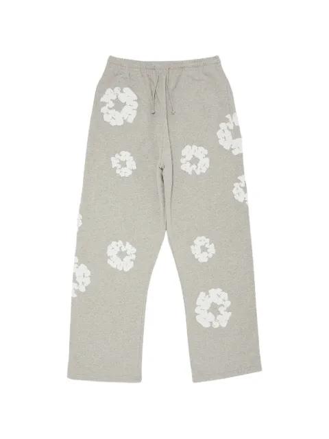 Wreath open-hem track pants by DENIM TEARS