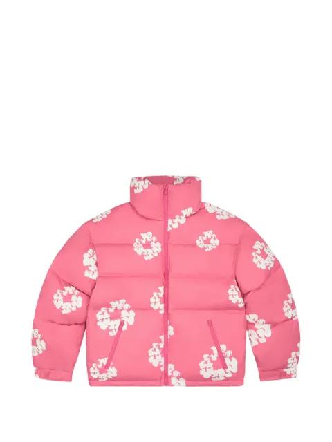 Wreath puffer jacket by DENIM TEARS
