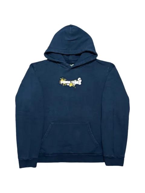 embroidered floral logo hoodie by DENIM TEARS