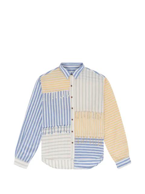 flannel stripe shirt by DENIM TEARS