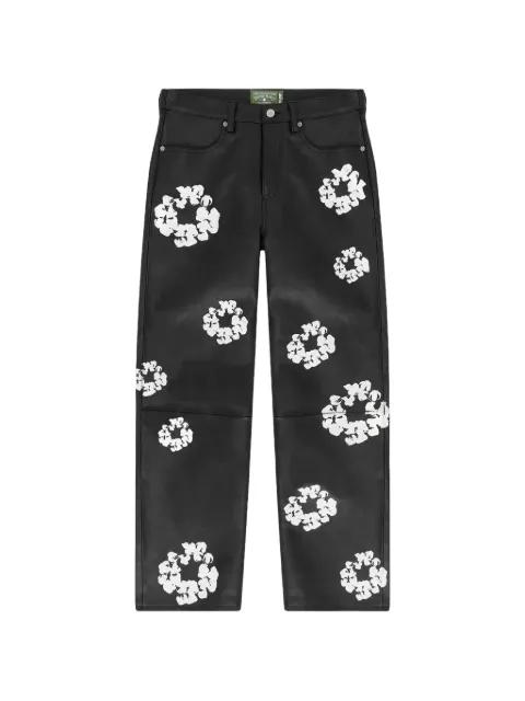 floral-motif trousers by DENIM TEARS