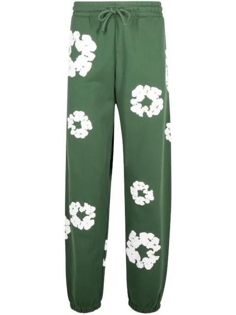 floral-print track pants by DENIM TEARS