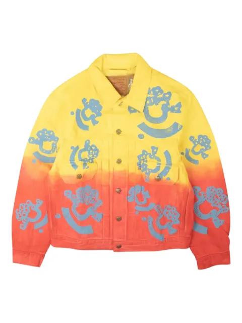 gradient-print denim jacket by DENIM TEARS
