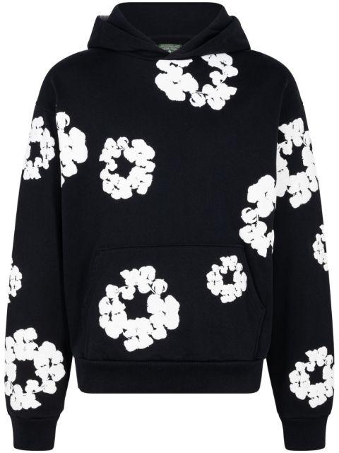 printed "Cotton Wreath" hoodie by DENIM TEARS