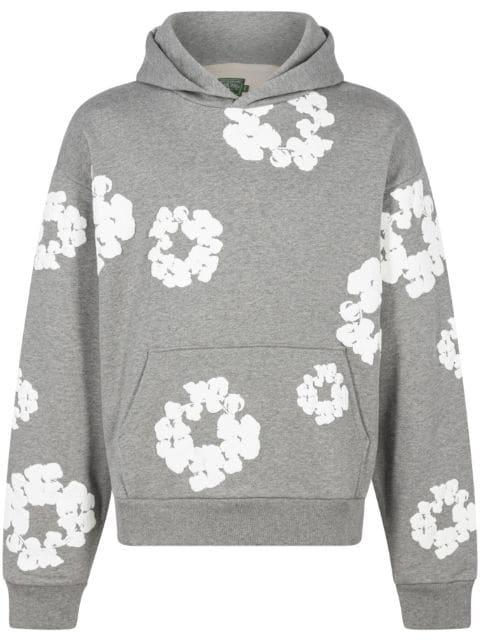 printed "Cotton Wreath" hoodie by DENIM TEARS