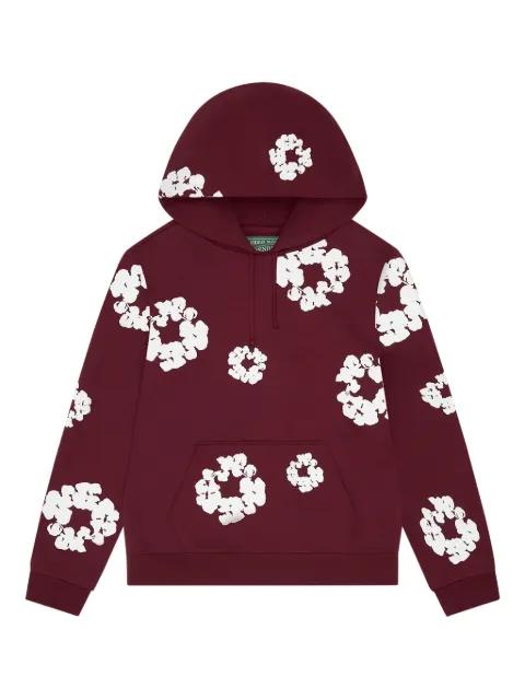 wreath-print hoodie by DENIM TEARS
