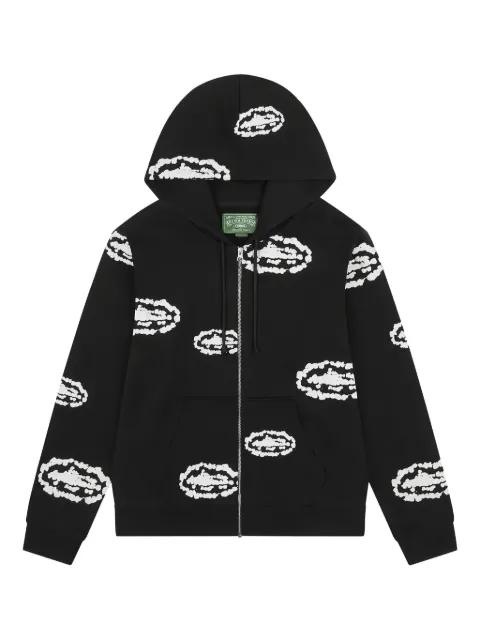 x Corteiz wreath-print cotton hoodie by DENIM TEARS x Corteiz wreath-print cotton hoodie by DENIM TEARS