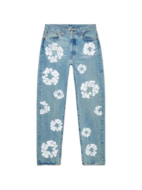 x Levi's wreath bootcut jeans by DENIM TEARS