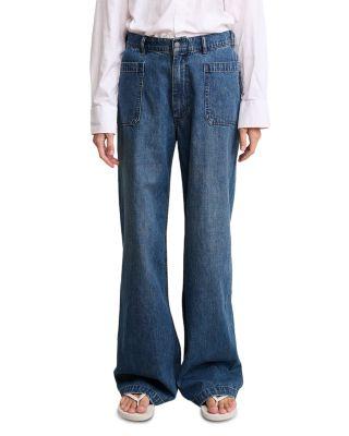Deck High Rise Wide Leg Jeans in Shane Indigo by DENIMIST