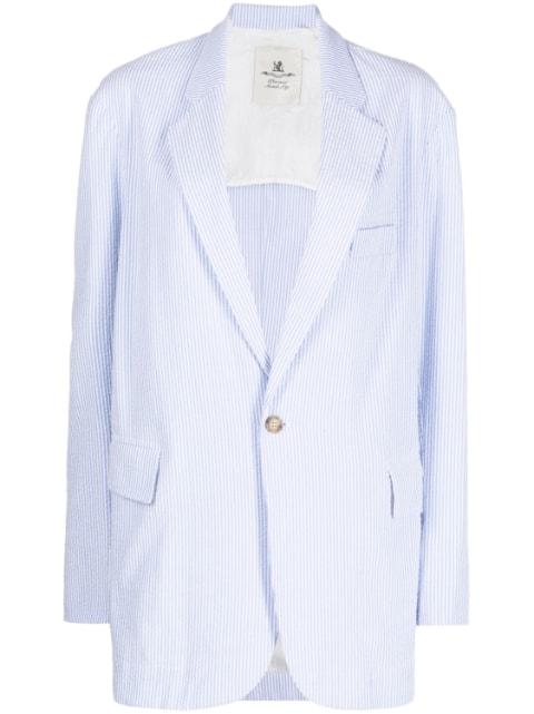 pinstripe-pattern blazer by DENIMIST