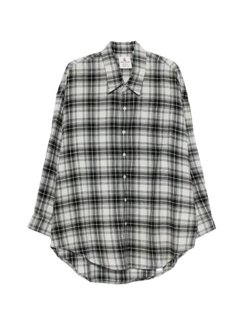 plaid-pattern long-sleeve shirt by DENIMIST