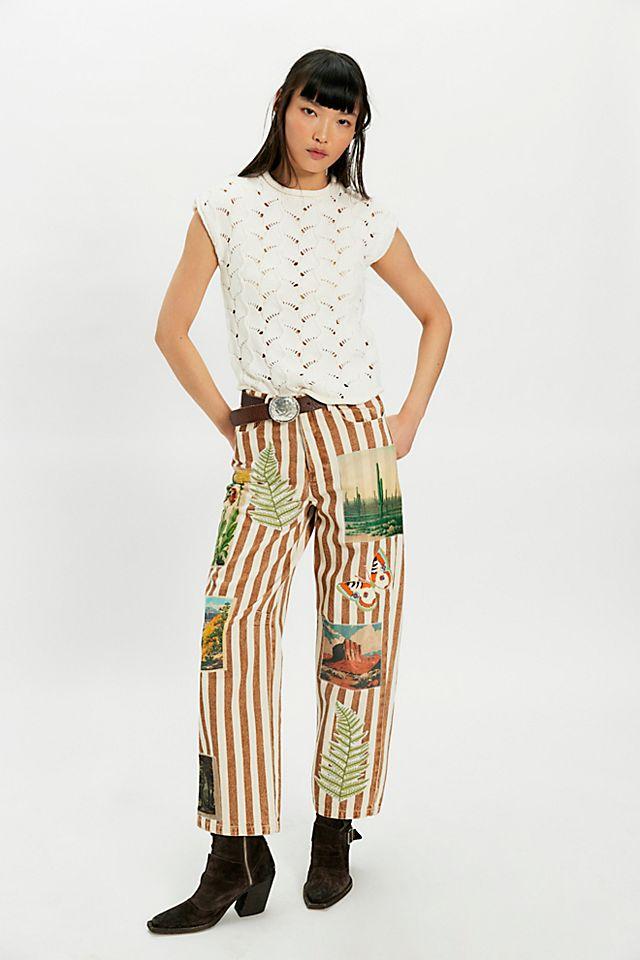 Denim And Bone Roadtrip Striped Jeans by DENIM&BONE | FREE PEOPLE