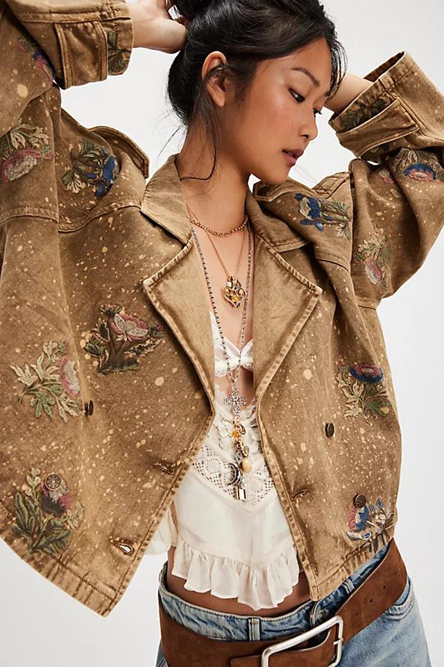 Denim And Bone Splatter Trench Jacket by DENIM&BONE | FREE PEOPLE