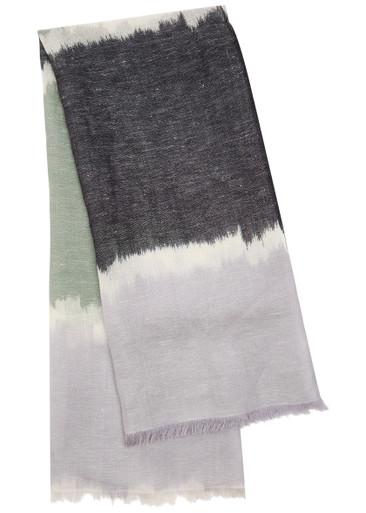Summer Ikat jacquard cashmere-blend scarf by DENIS COLOMB