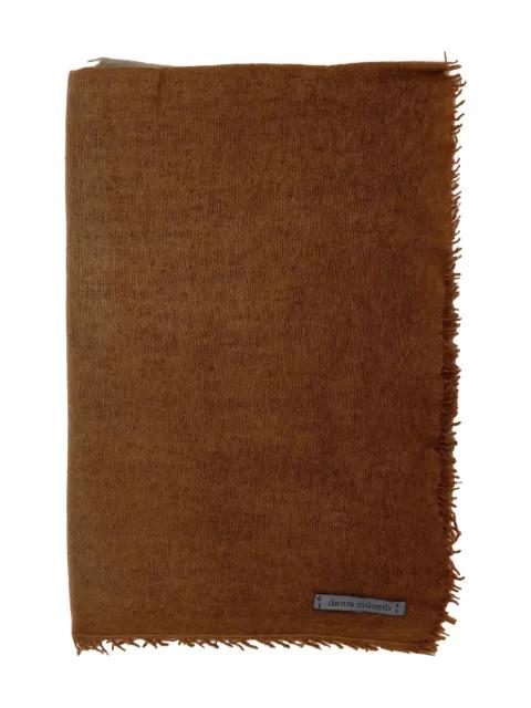 frayed-edge scarf by DENIS COLOMB