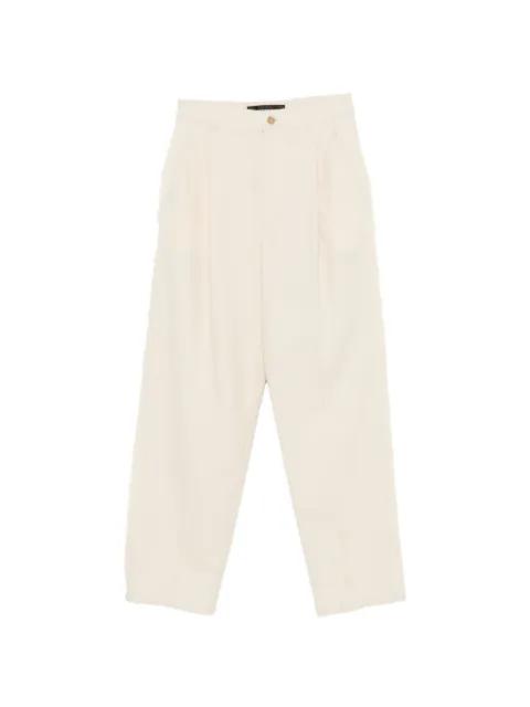 Gladys pleated frayed-edge trousers by DEPARTMENT 5