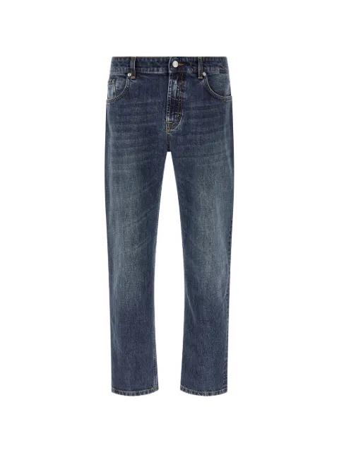 contrast stitching straight jeans by DEPARTMENT 5