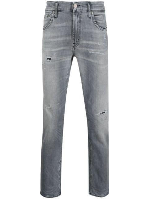 distressed-effect slim-leg jeans by DEPARTMENT 5